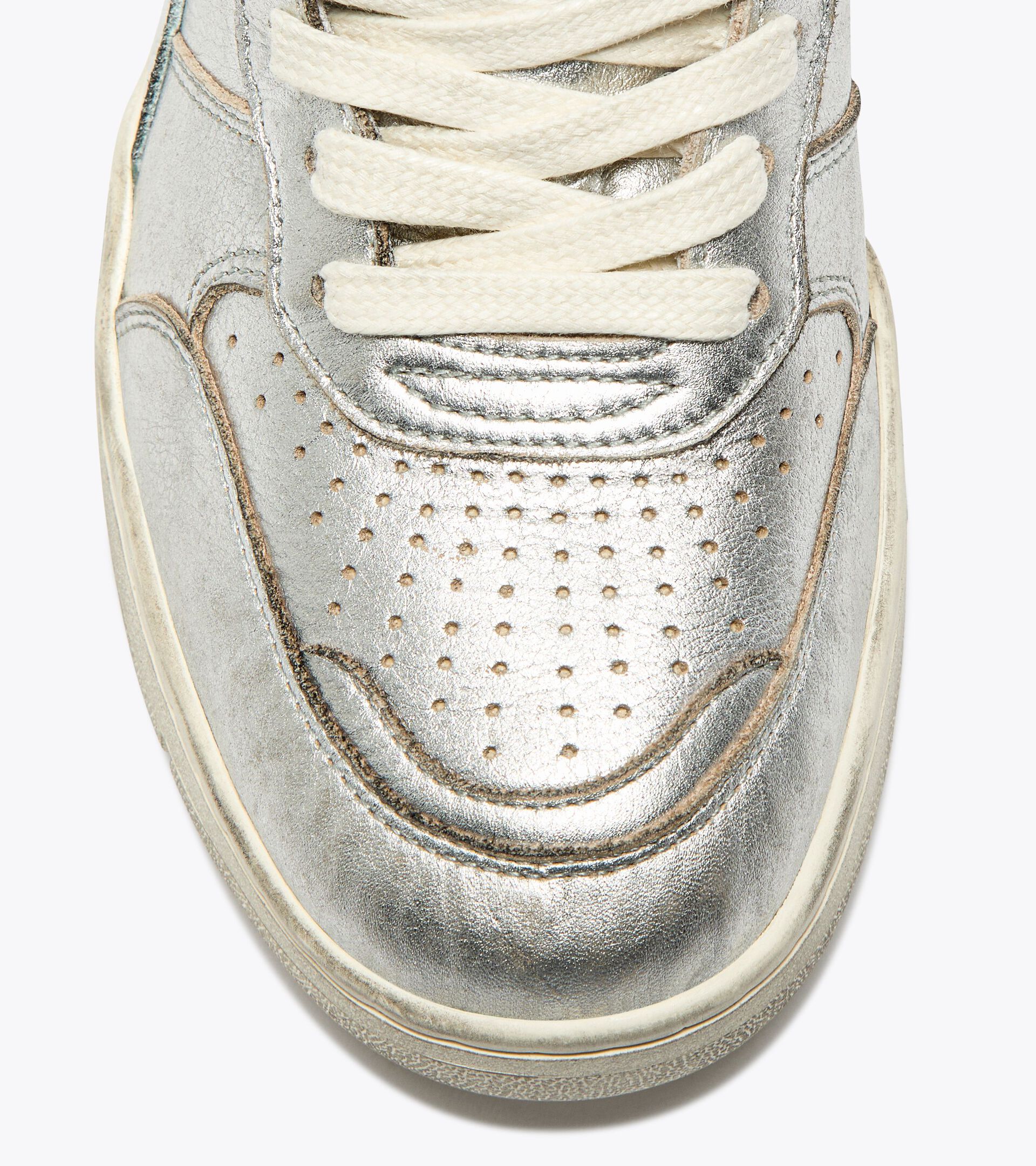 Heritage leather sneaker - Women’s B.560 METAL WN WHITE - Diadora