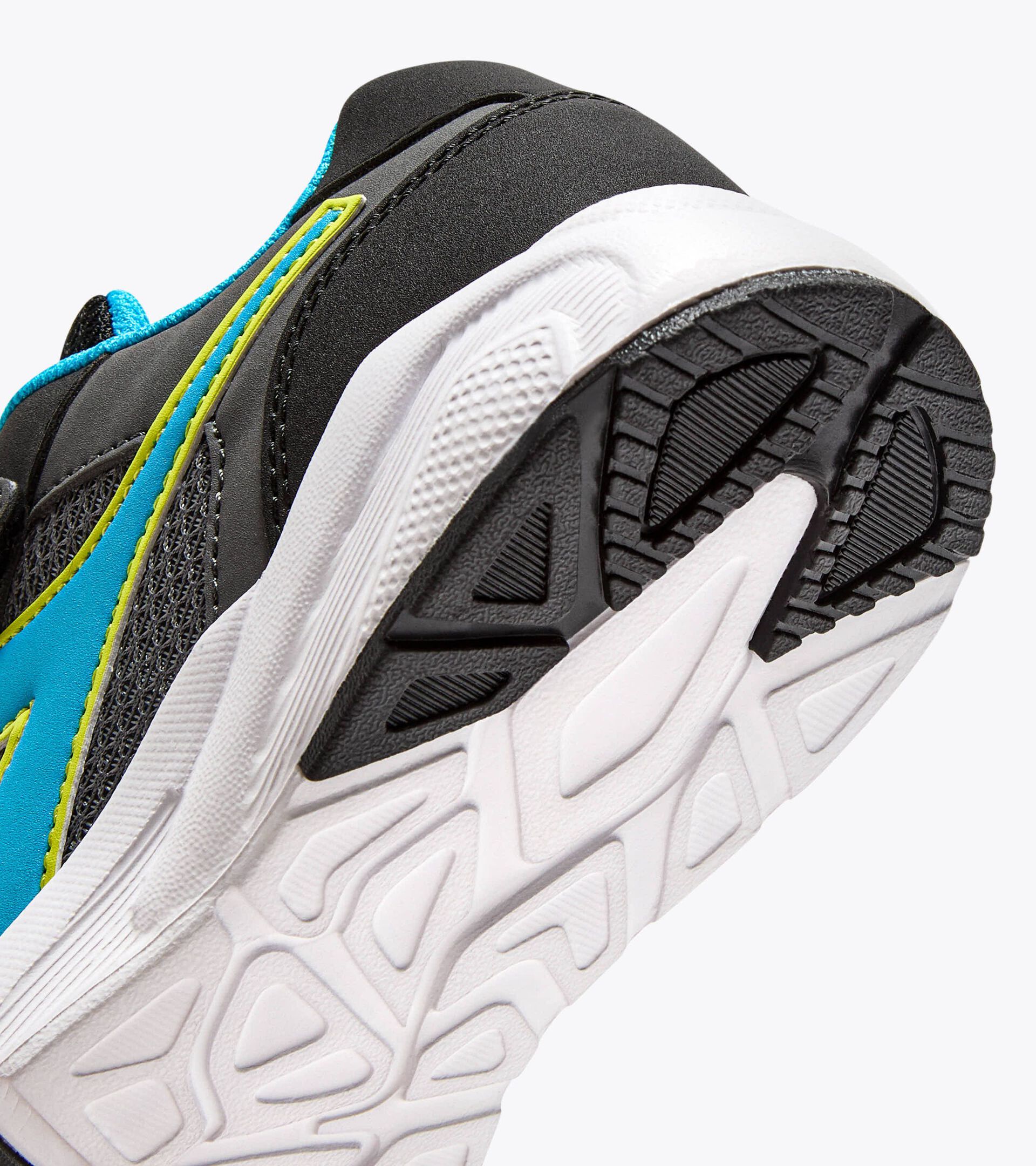 Laufschuh Junior - Für alle Geschlechter FALCON 5 JR V STEEL GRAY /BLUE FLUO - Diadora