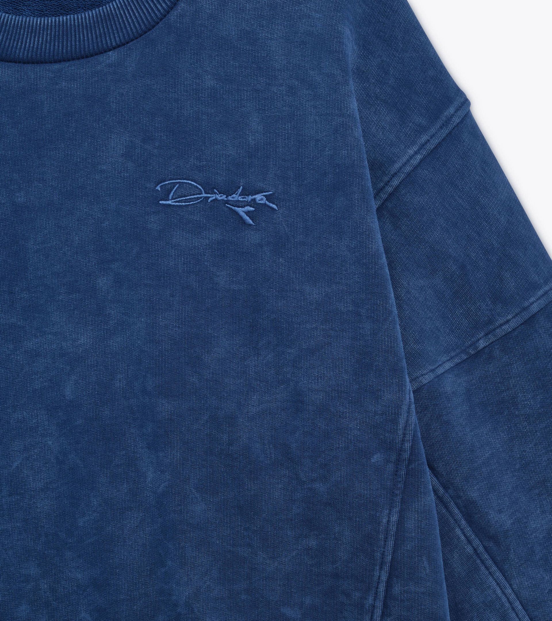 Sweat-shirt en coton &eacute;pais style r&eacute;tro - Femme
 L. SWEAT AVENUE LAB BLU PIVOINE - Diadora