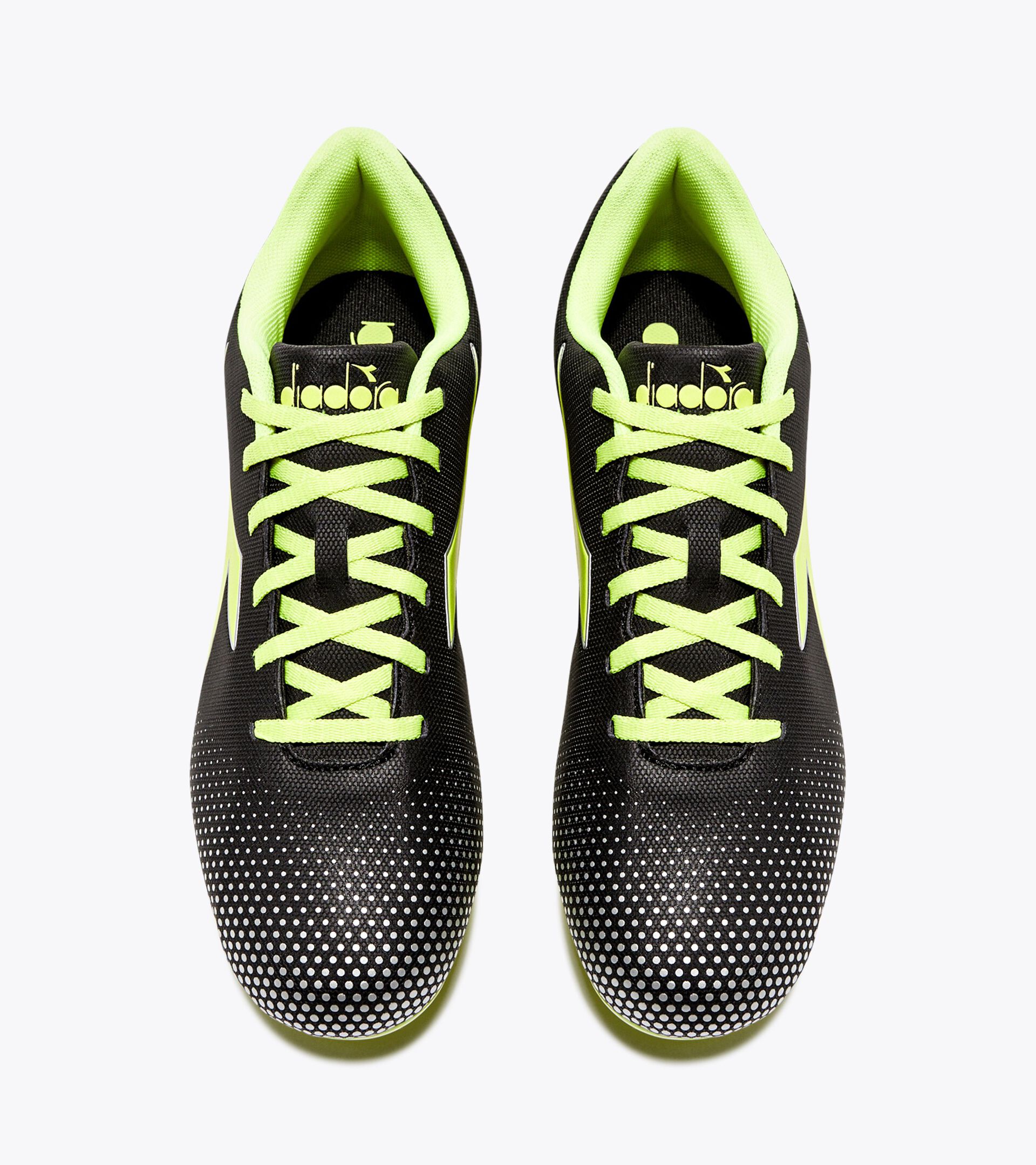 Calcio boots for firm ground - Men's PICHICHI 7 MG14 BLACK/YELLOW FL DD/SILVER DD - Diadora