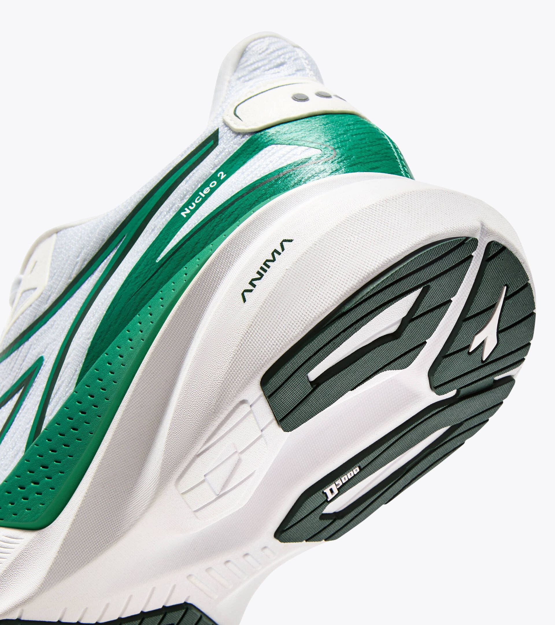 Running shoe - Comfort and stability - Men's NUCLEO 2 WHITE/BOSPHORUS - Diadora