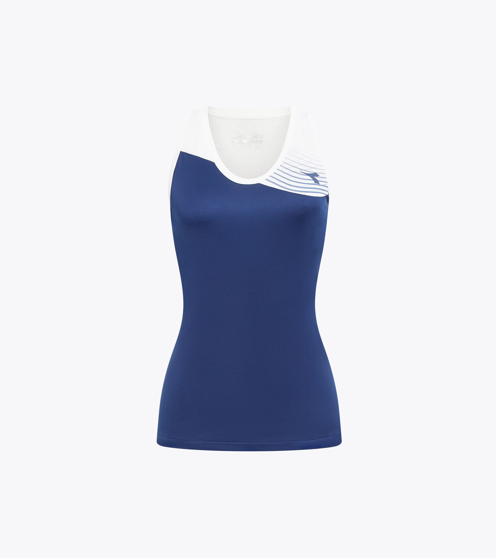 Tennis Tank Top - Women L. TANK COURT SALTIRE NAVY - Diadora