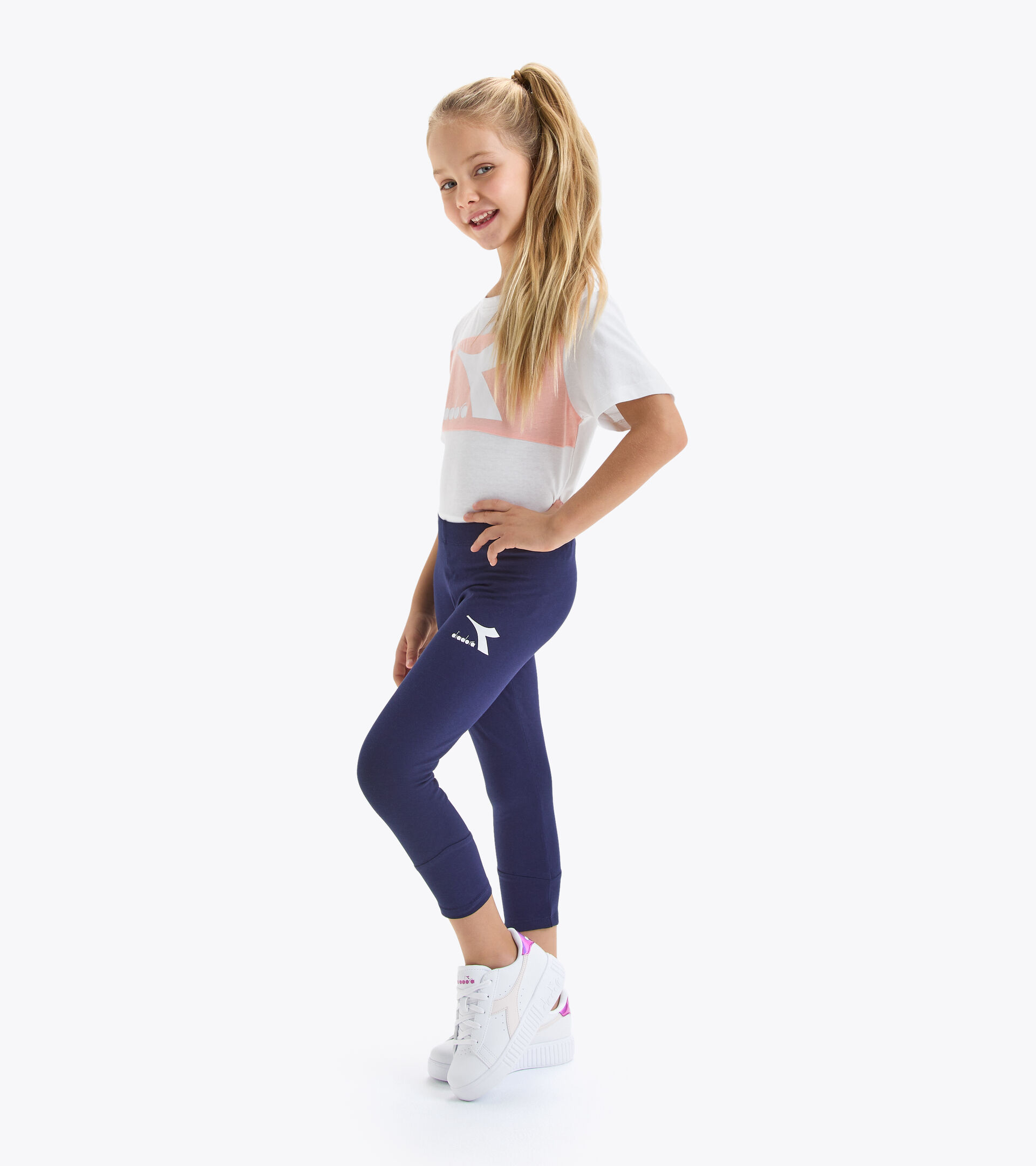 Leggings - Mädchen JG.LEGGINGS BOUNCE MARINEBLAU - Diadora