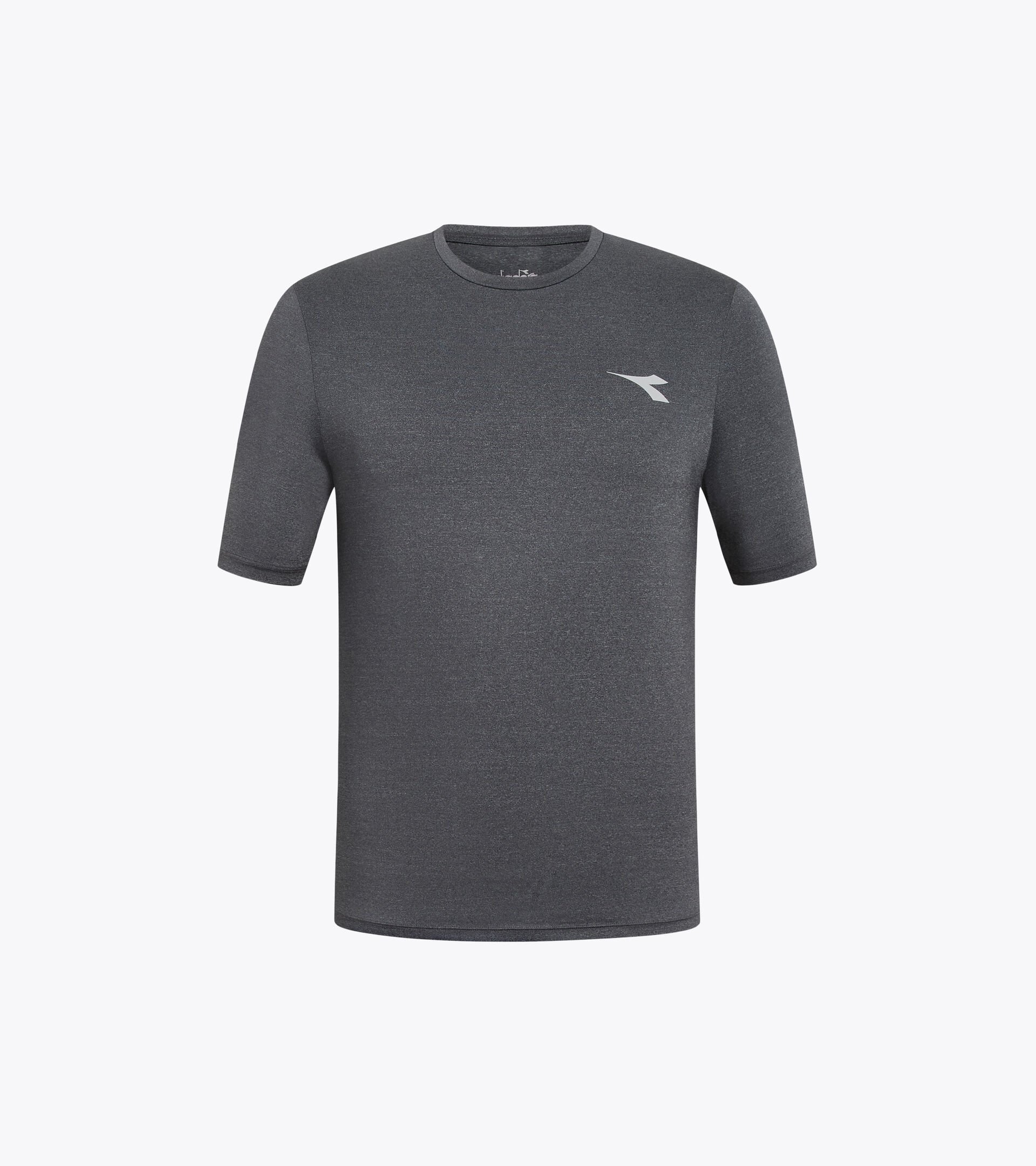 High performance running t-shirt - Men’s SS T-SHIRT TECH RUN CREW BLACK - Diadora