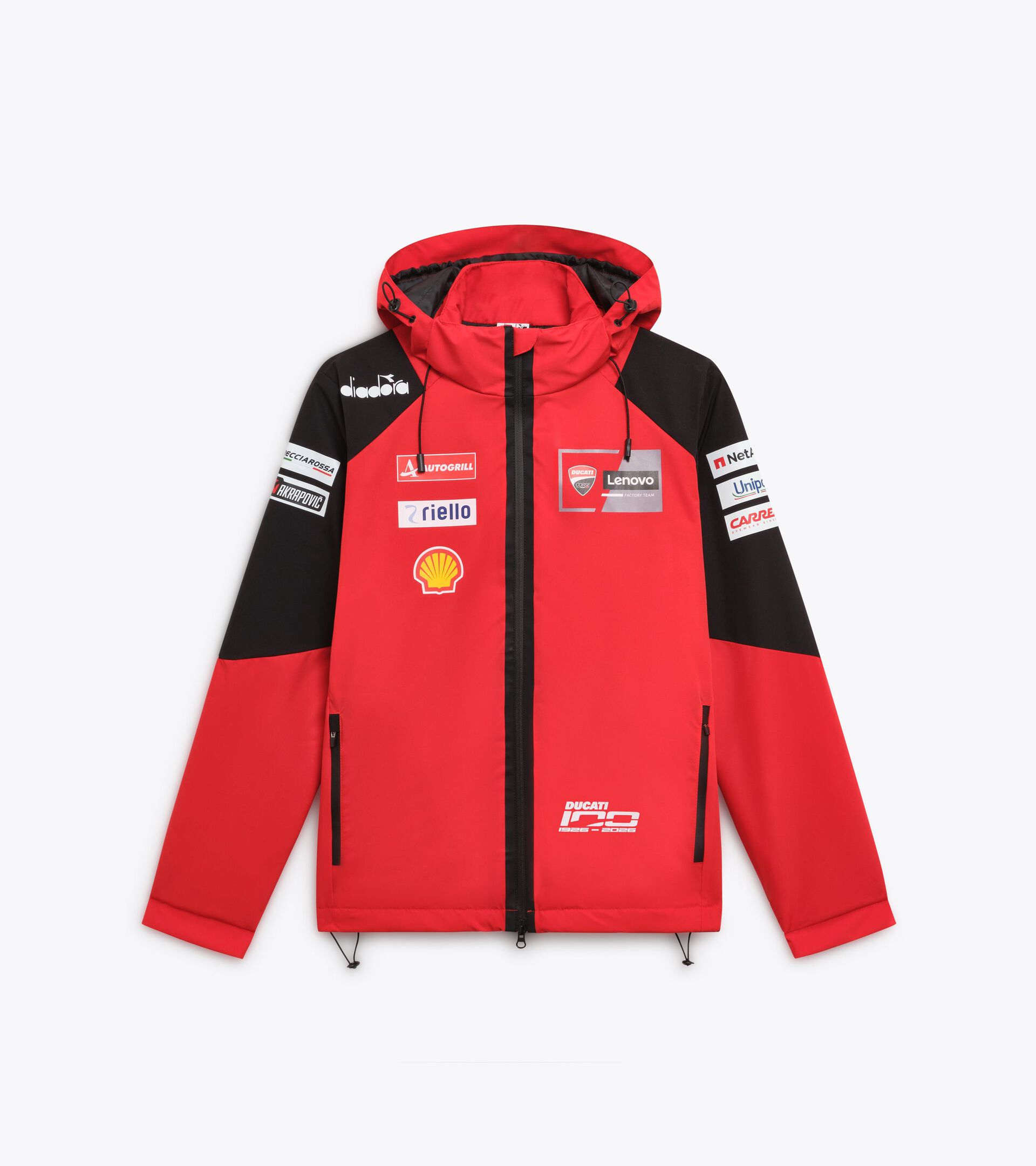 Ducati MotoGP 2026 Replica Sports Jacket - Men's JACKET DUCATI REPLICA MGP26 DUCATI MGP RED/BLACK - Diadora