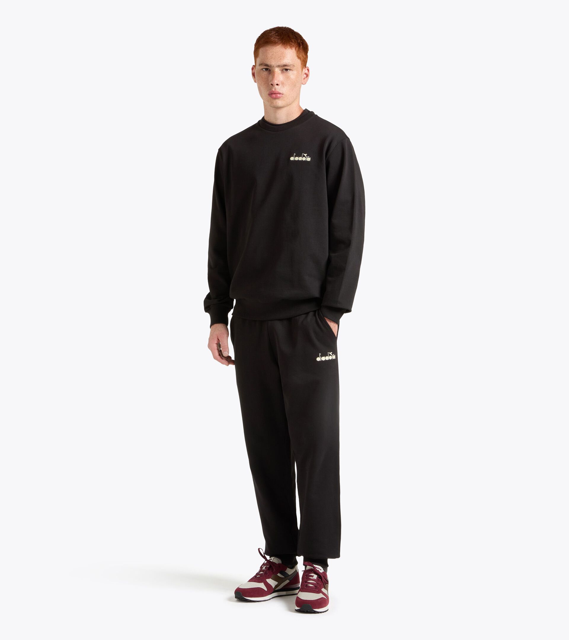 Trousers - Regular fit - Men&rsquo;s PANTS LOGO (FT) BLACK - Diadora