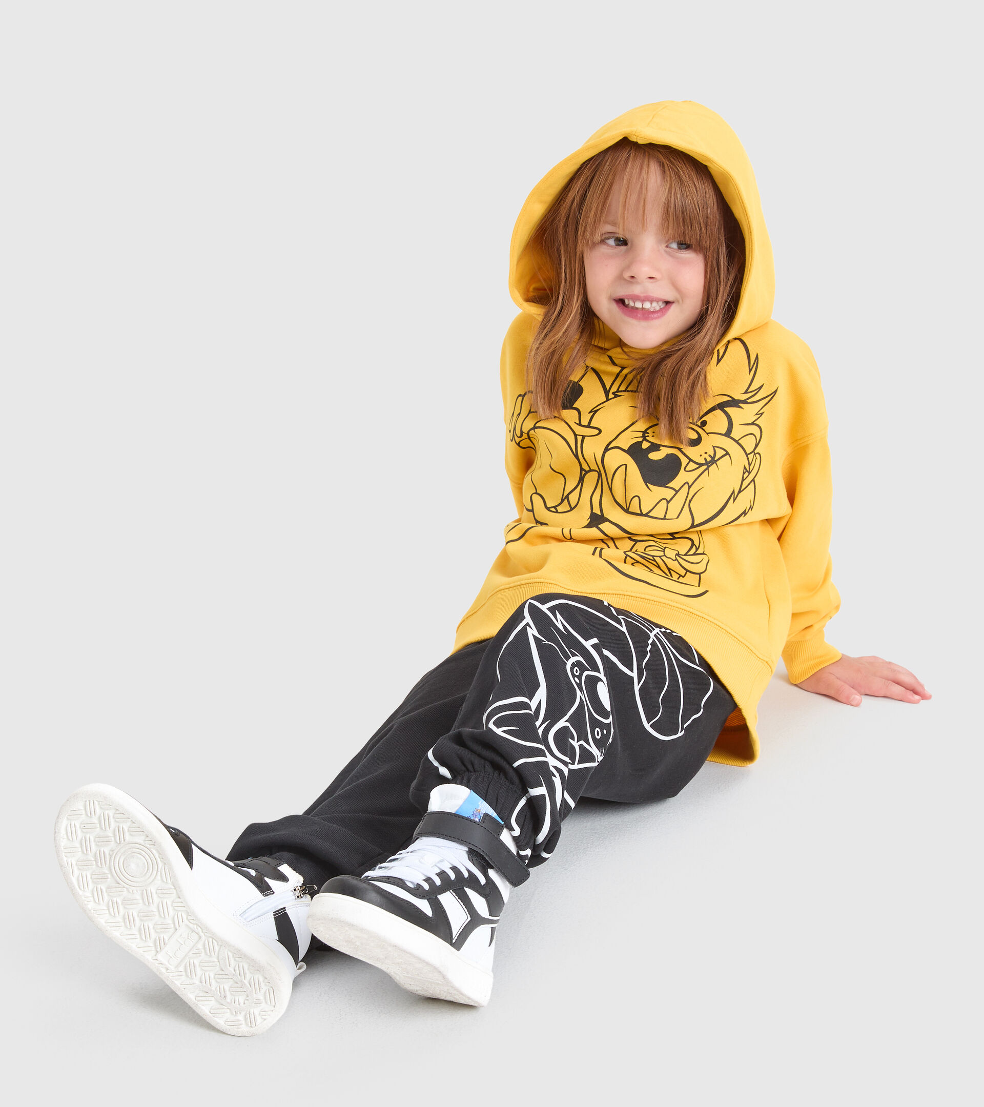 Sudadera con capucha - Niños JU.HOODIE WB AMARILLO ESPECTRO - Diadora