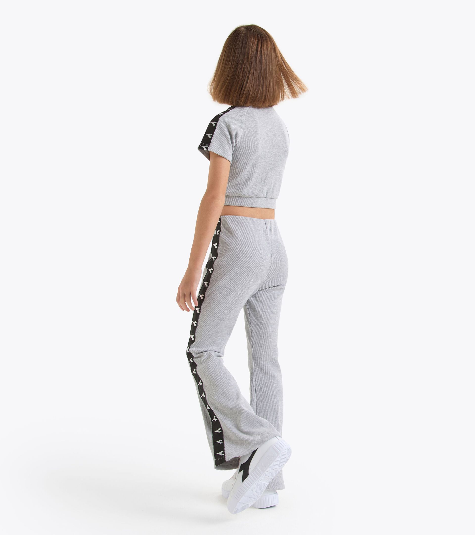 Ribbed crop top - Girl
 JG. CROP TOP TAPE HIGH RISE MELANGE - Diadora