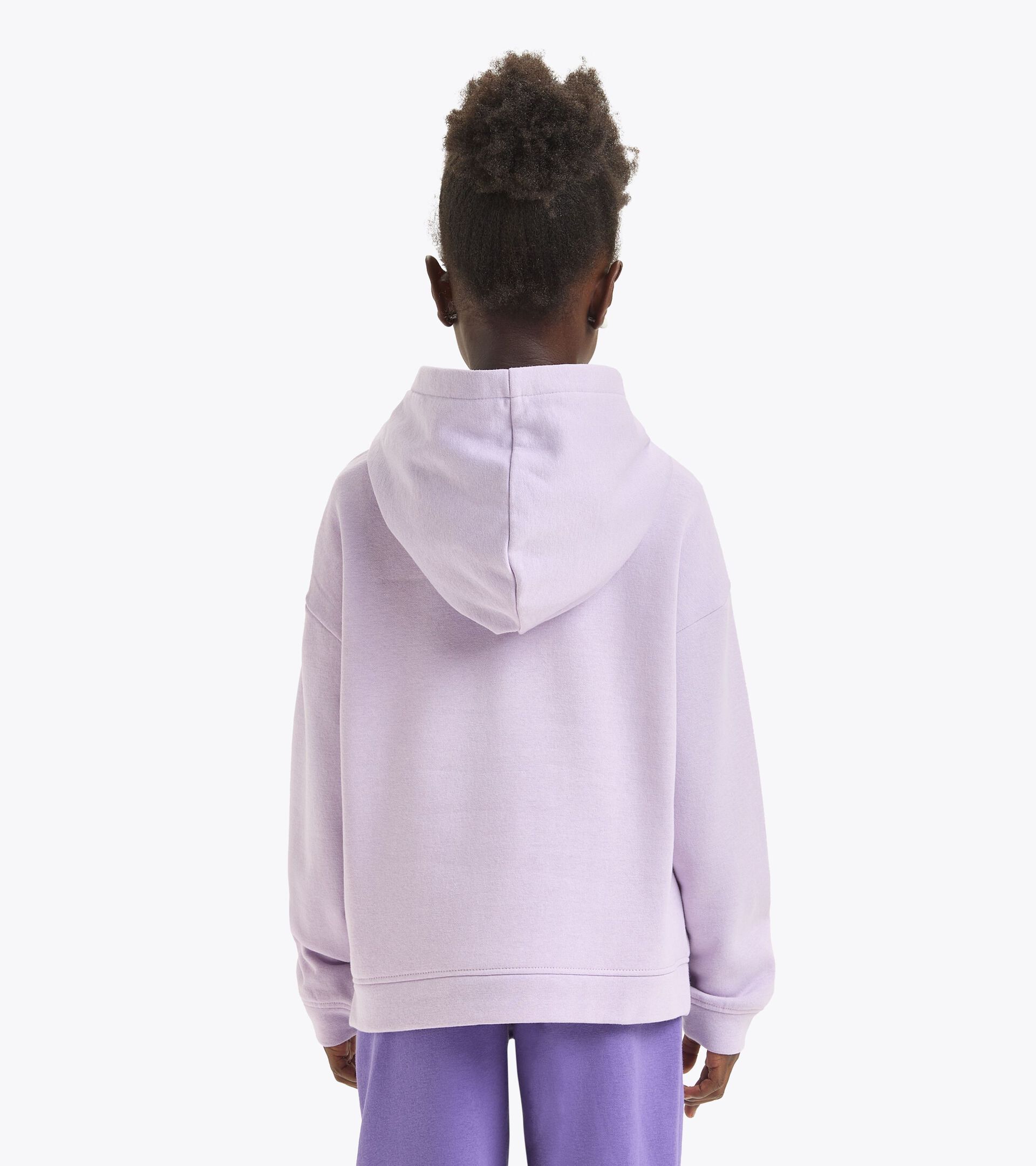 Sweat-shirt de sport - Fille JG. HOODIE GLOSS ROSE POURPRE - Diadora