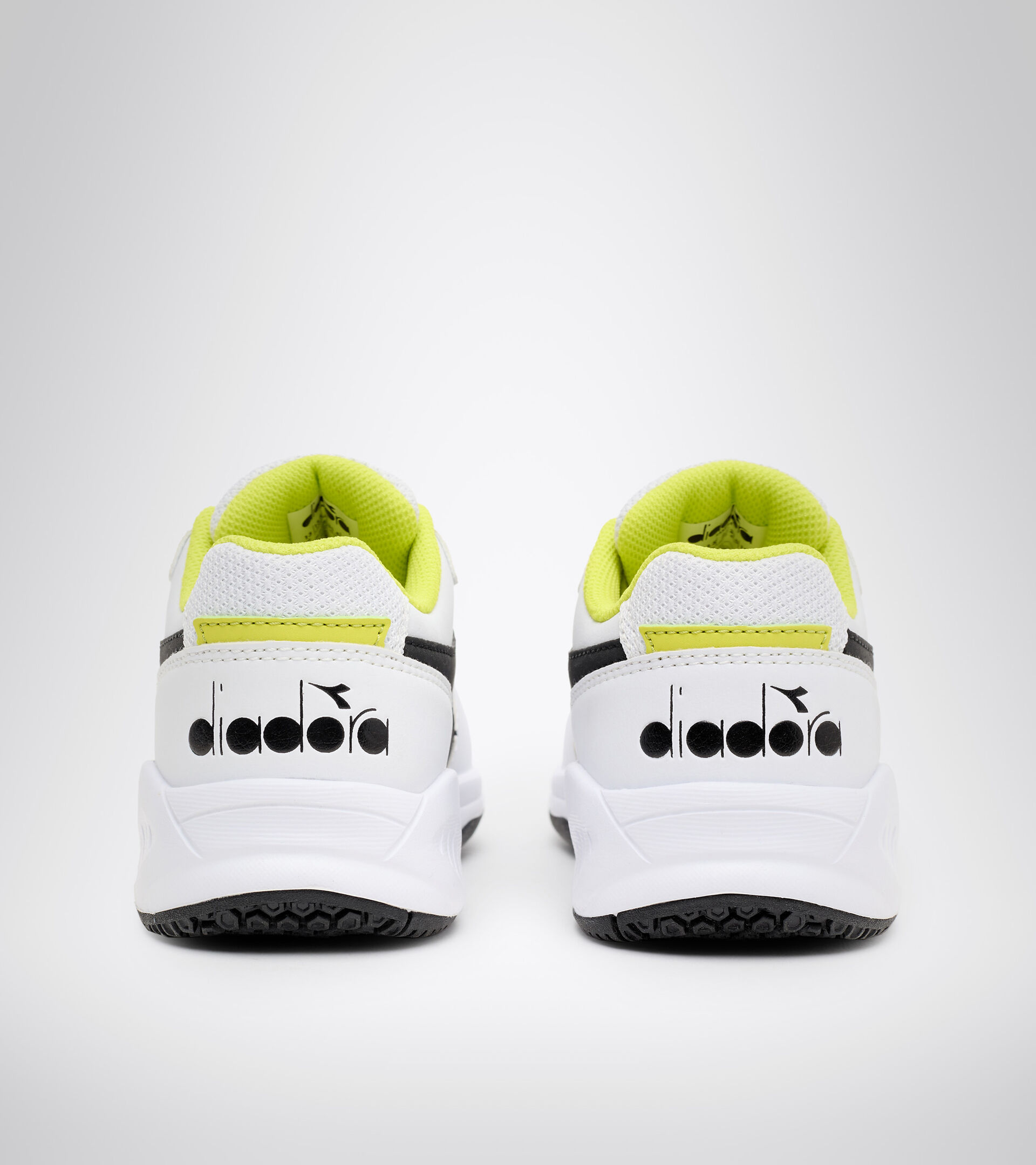 Clay and hard court tennis shoe - Kids S. CHALLENGE 3 SL JR WHITE/BLACK/SULPHUR SPRING - Diadora