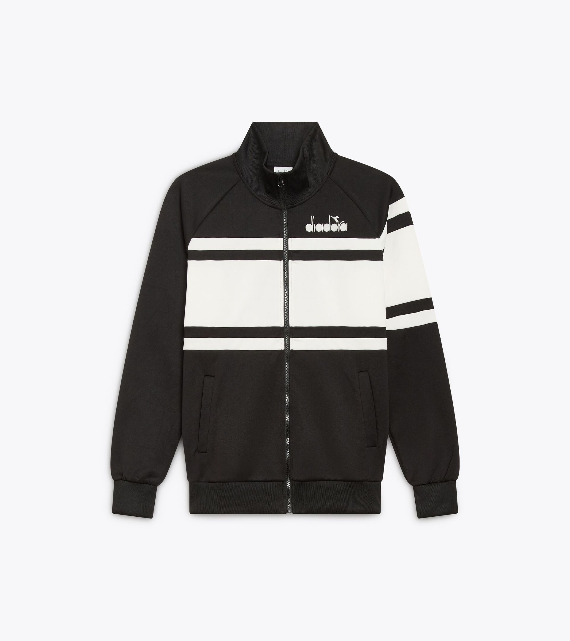 80s-inspired sports jacket - All-gender JACKET 80S OPTICAL WHITE/BLACK - Diadora