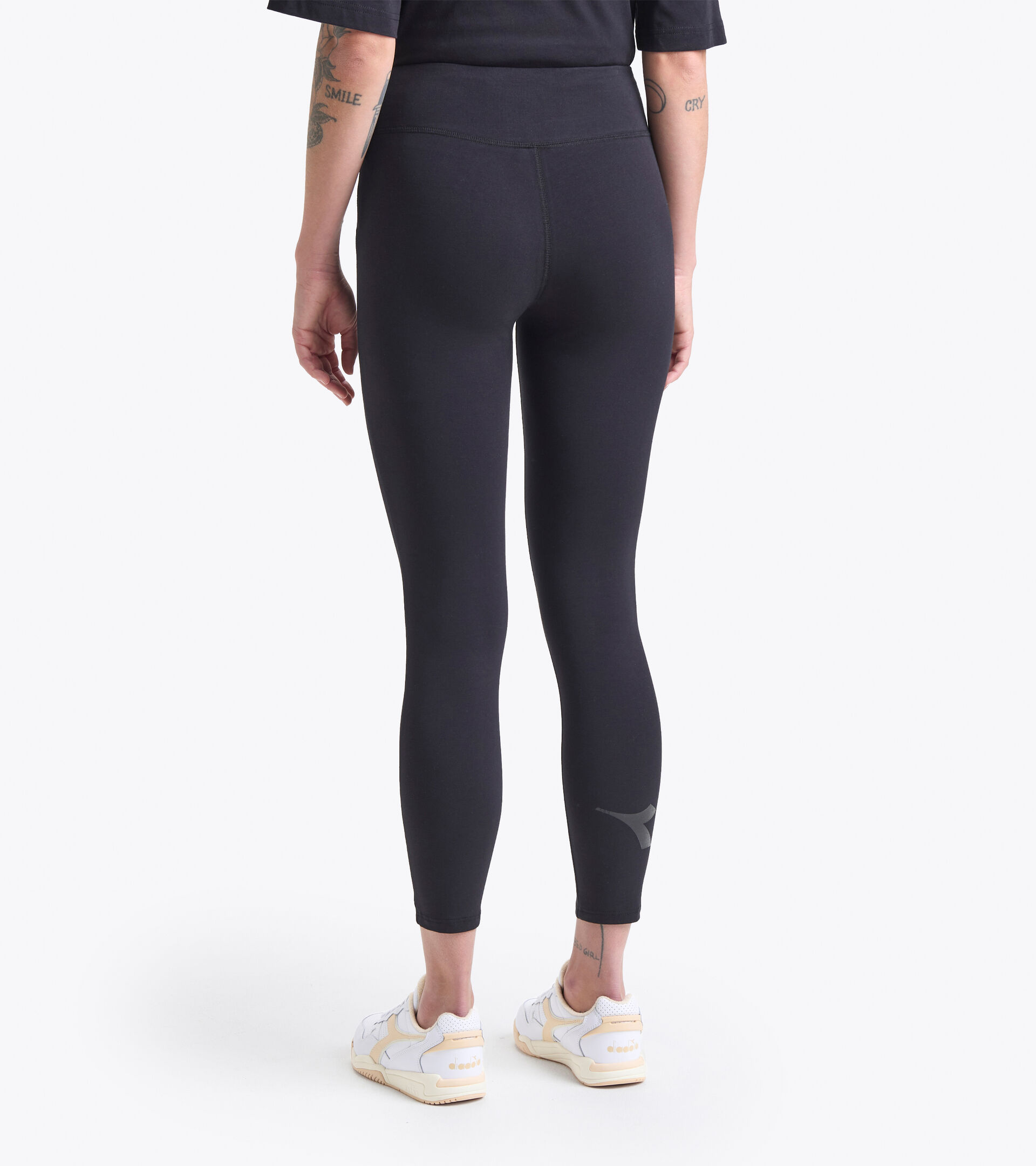 Sport-Leggings - Damen L. LEGGINGS SPW LOGO SCHWARZ - Diadora