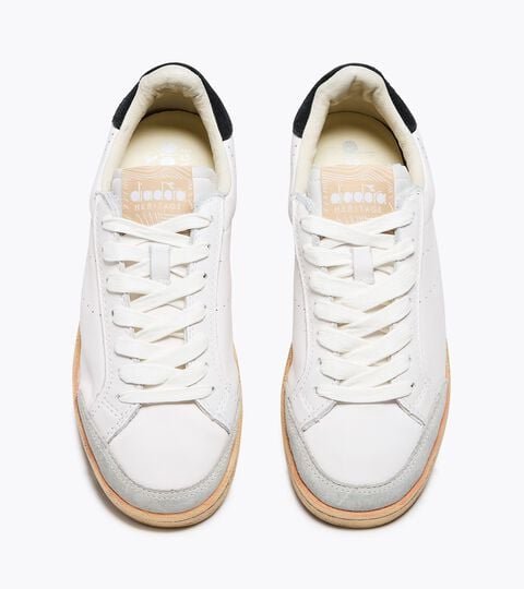 Heritage Leather Sneakers - All-gender
 PRESTIGE PLAIN USED WHITE/BLACK - Diadora