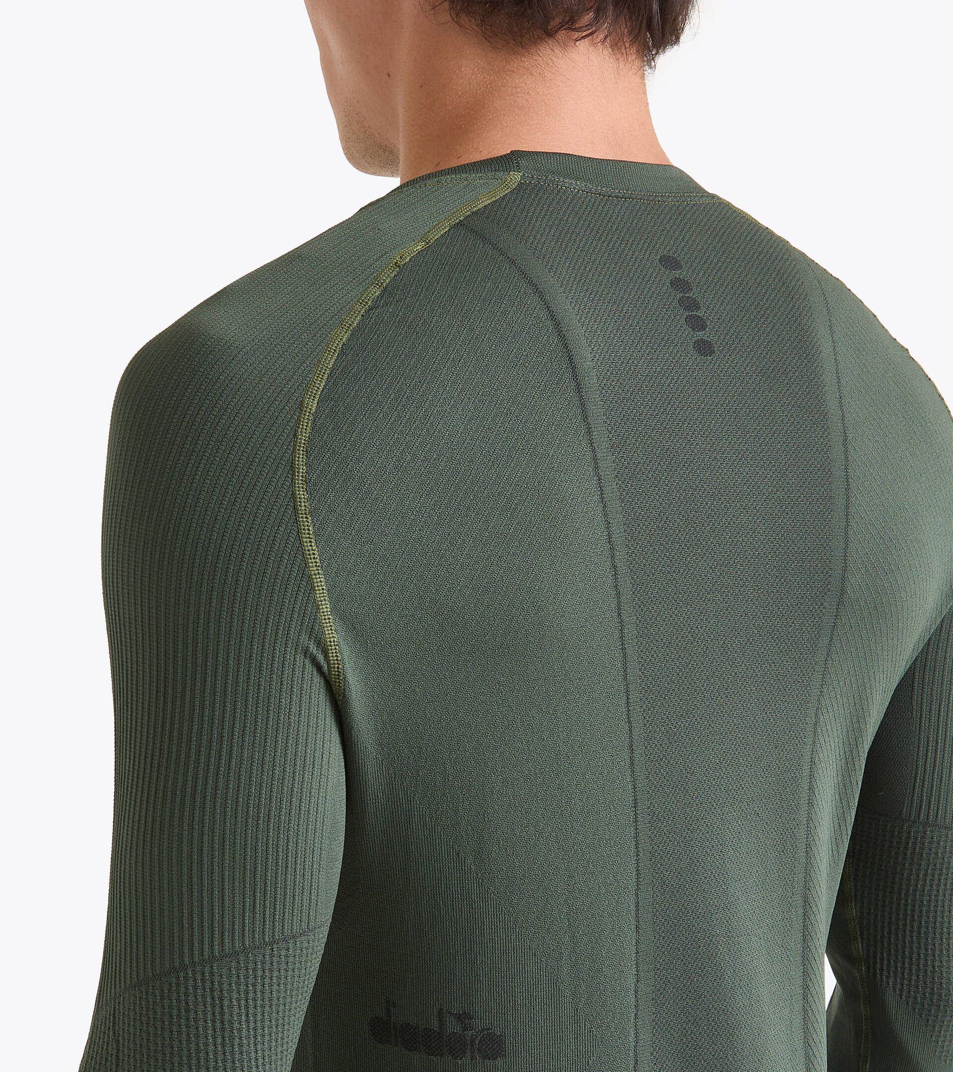 Made In Italy technical shirt with long sleeve - Running - Men’s LS T-SHIRT STRATOZERO CILANTRO - Diadora