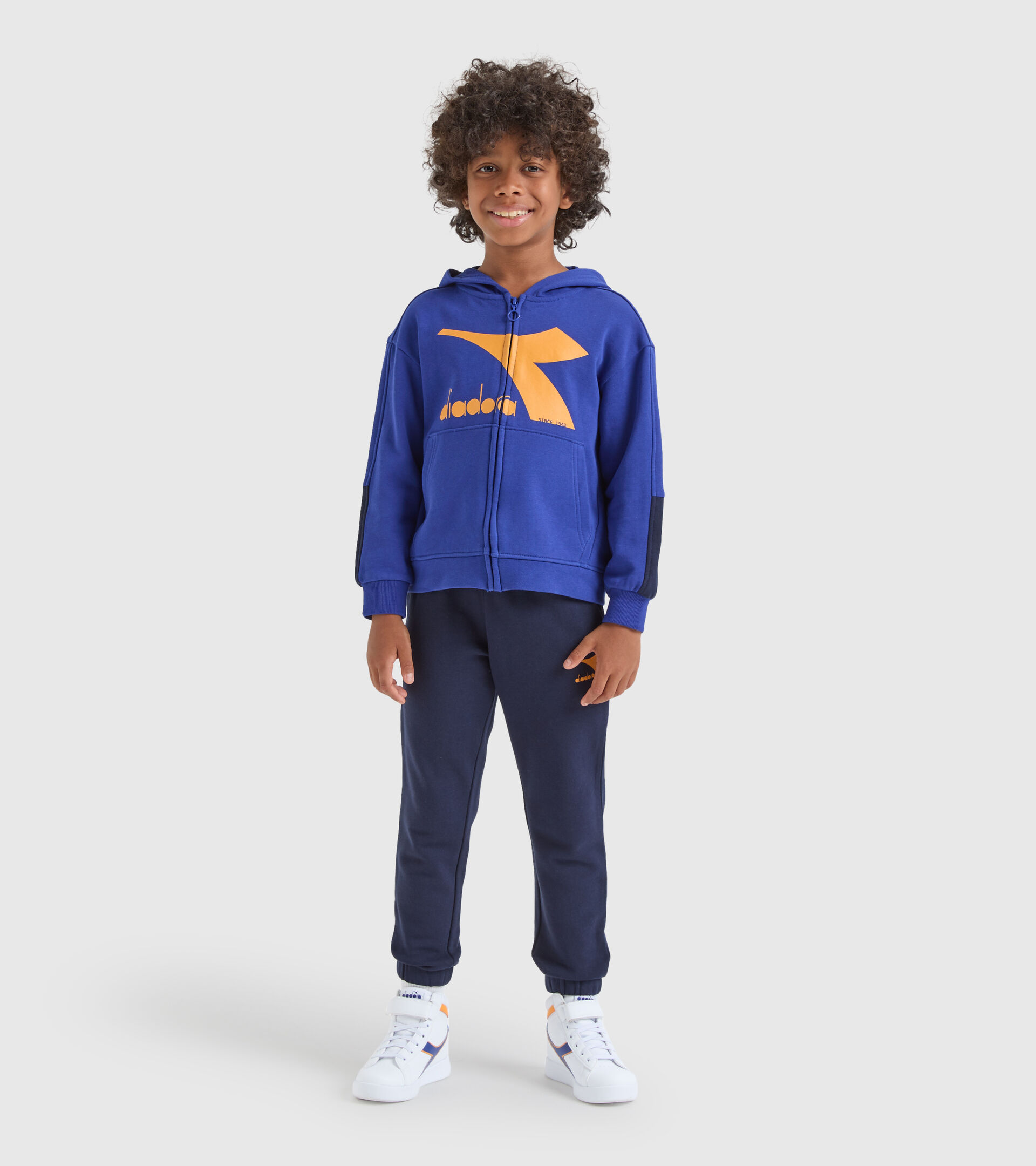 Survêtement de sport - Enfant JU.TRACKSUIT HD FZ CHROMIA BLEU SODALITE - Diadora