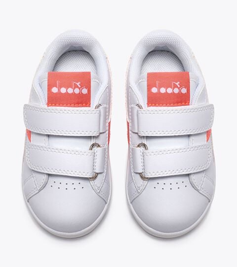 GAME P TD GIRL, FUSION CORAL/WHITE Sports shoes - Toddlers 1-4 years GAME P TD GIRL FUSION CORAL/WHITE - Diadora