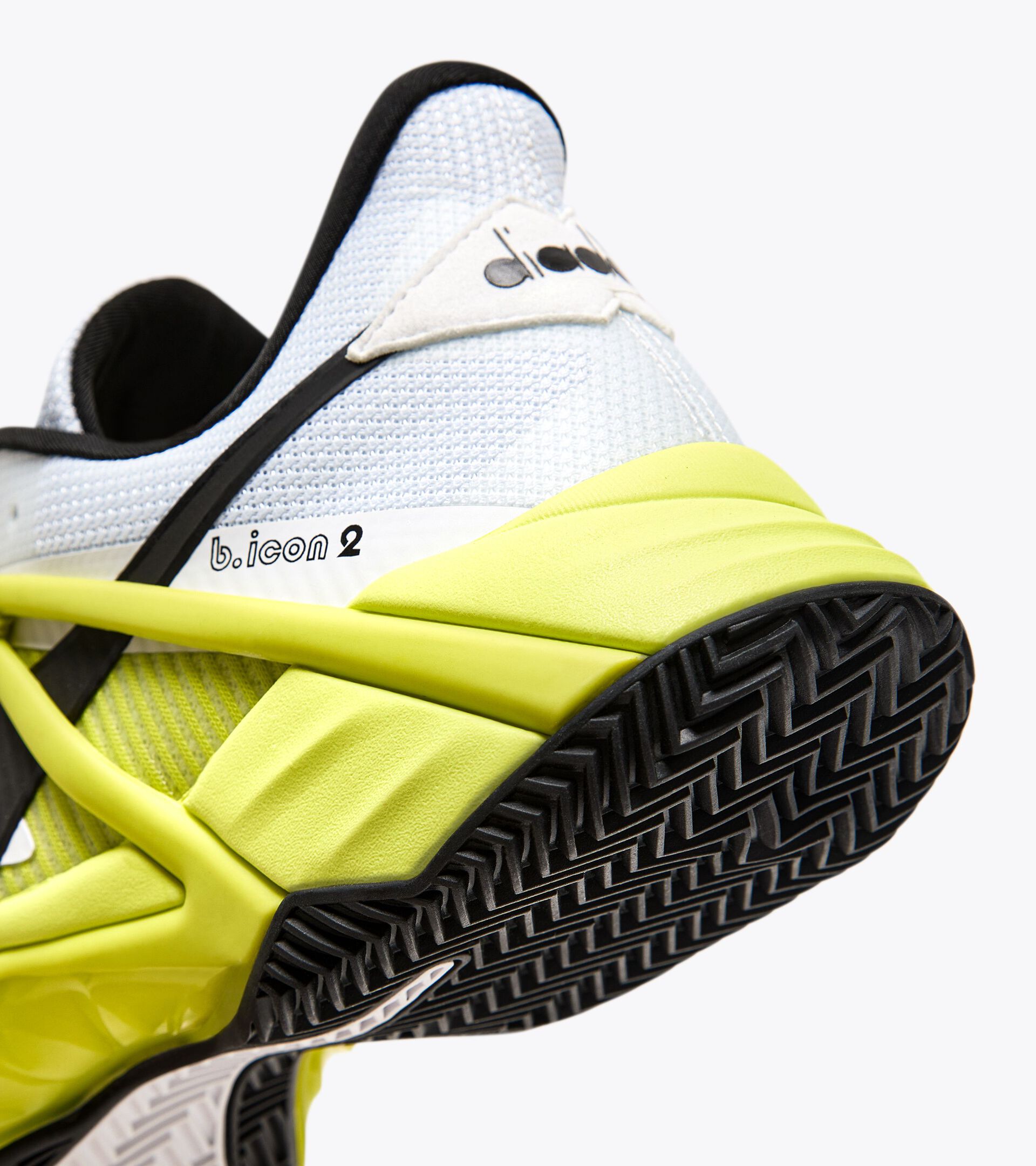Tennis shoes for clay courts - Women B.ICON 2 CLAY WHITE/BLACK/EVENING PRIMROSE - Diadora