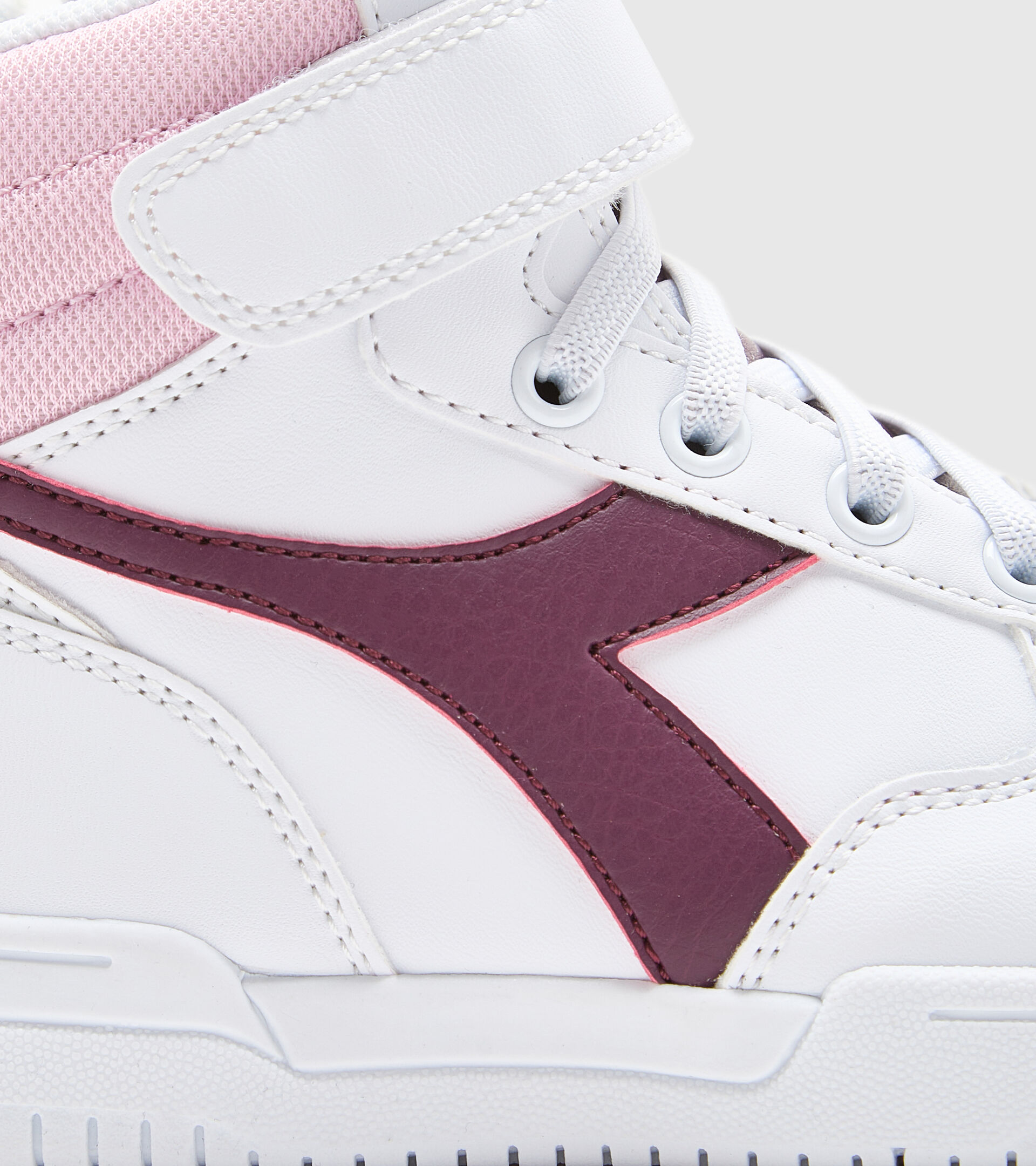 Sports shoes - Kids 4-8 years RAPTOR MID PS WHITE/GRAPE WINE - Diadora