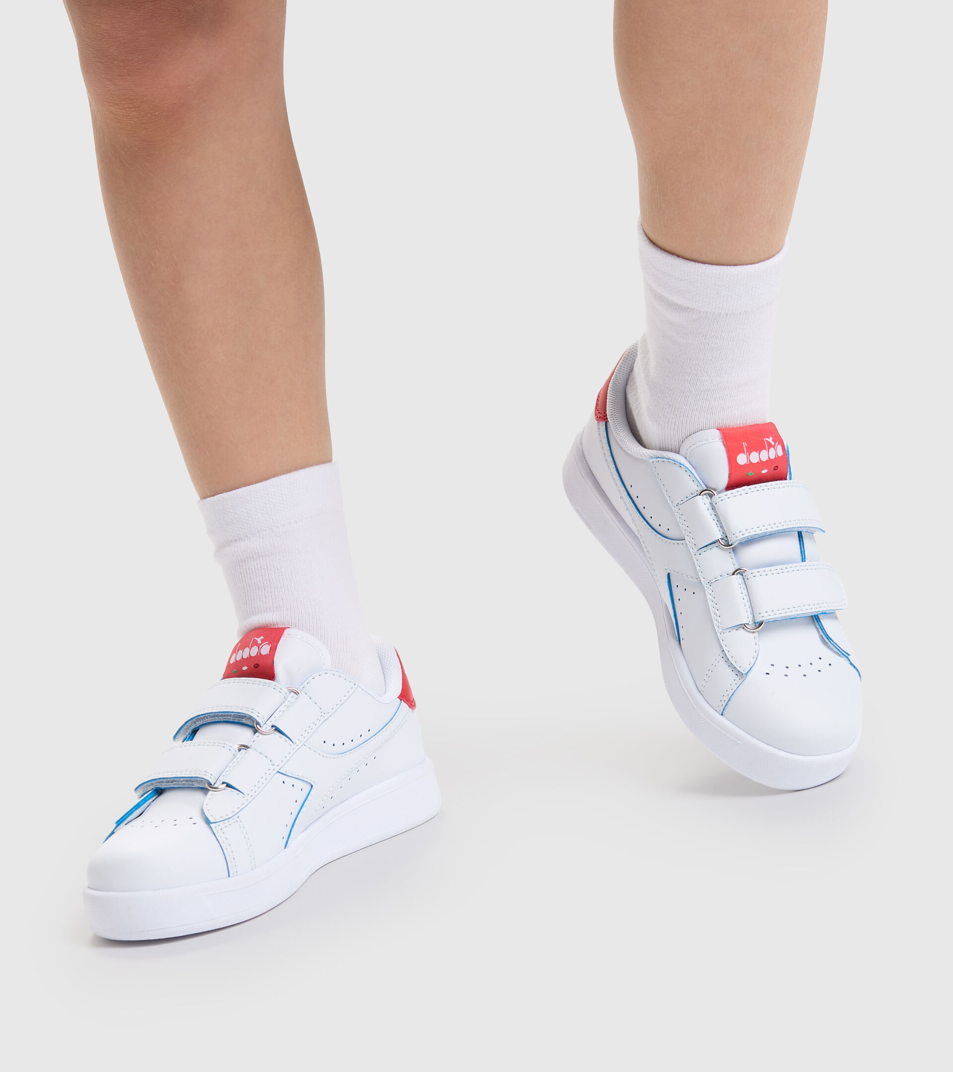 Sports shoes - Kids 4-8 years GAME P SMASH PS WHITE/AURORA RED - Diadora