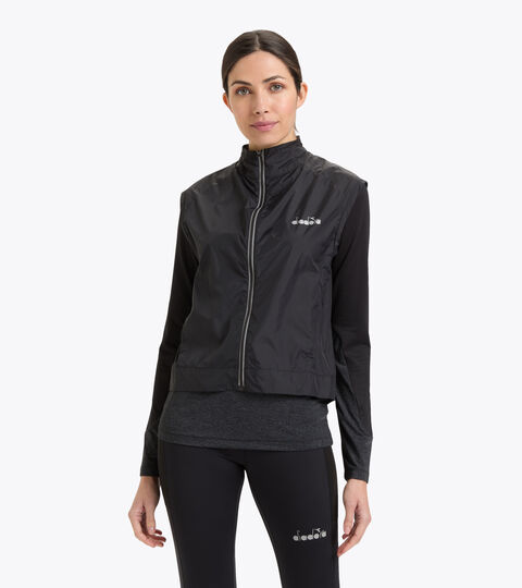 Multi-layered sleeveless vest - Women L. MULTILAYER VEST BE ONE BLACK - Diadora