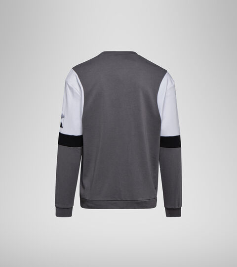 SWEATSHIRT CREW DIADORA CLUB, HOLZKOHLEGRAU Sweater mit Rundhalsausschnitt - Herren SWEATSHIRT CREW DIADORA CLUB HOLZKOHLEGRAU - Diadora
