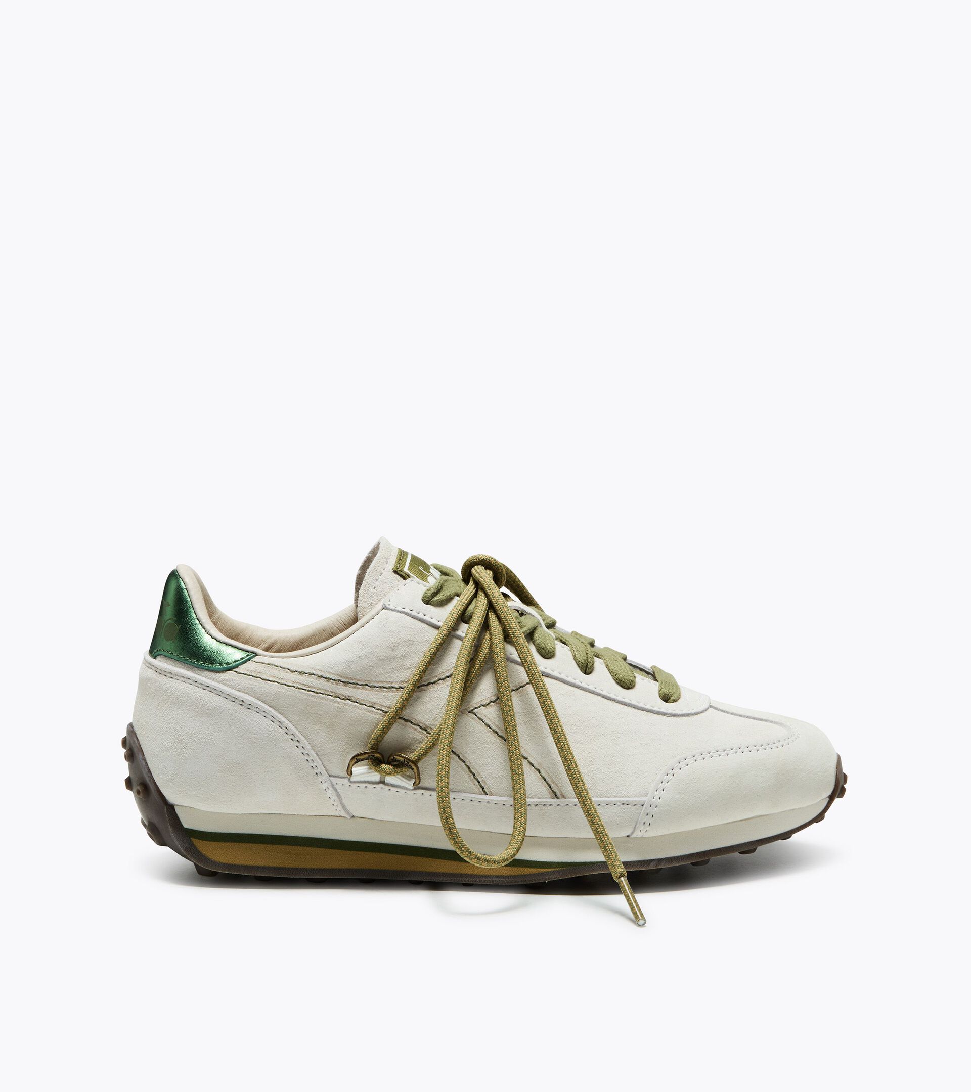 Leather Sneaker - Low-Profile - All-gender RALLY FLOW WN PRISTINE WHITE - Diadora