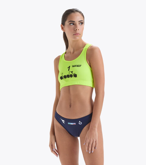 Sportliches Top - Italienische Beachvolleyball-Meisterschaft TOP GARA DONNA #1 CAMP. ITALIANO FLUO GELB DD - Diadora