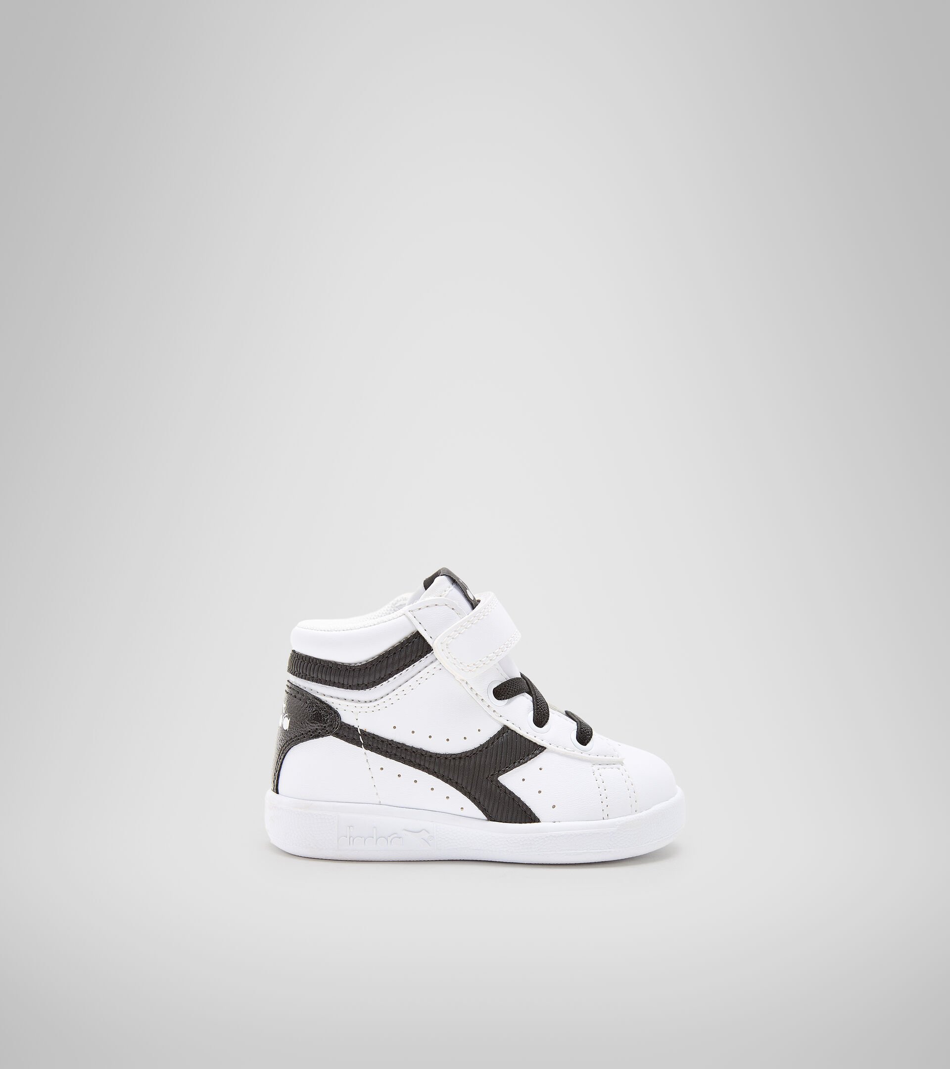 Sports shoes - Toddlers 1-4 years GAME P HIGH GIRL TD WHITE/WHITE/BLACK - Diadora