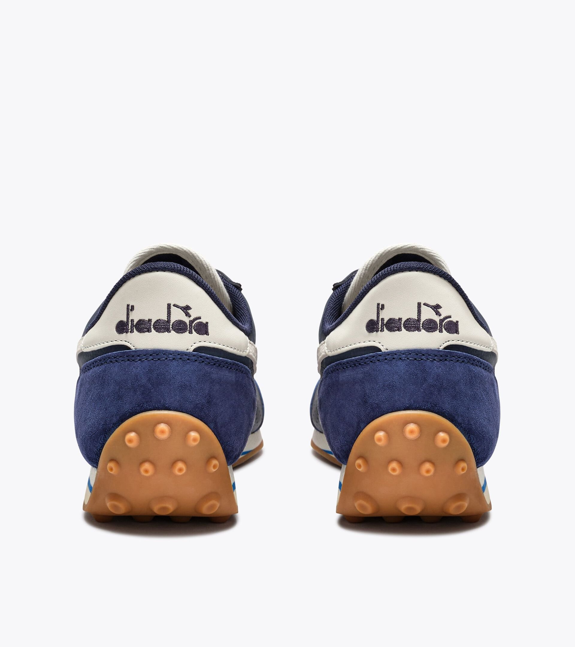 Zapatilla de piel de ca&ntilde;a baja - Para todos los g&eacute;neros RALLY PUNCHED AZUL MEDIEVAL - Diadora