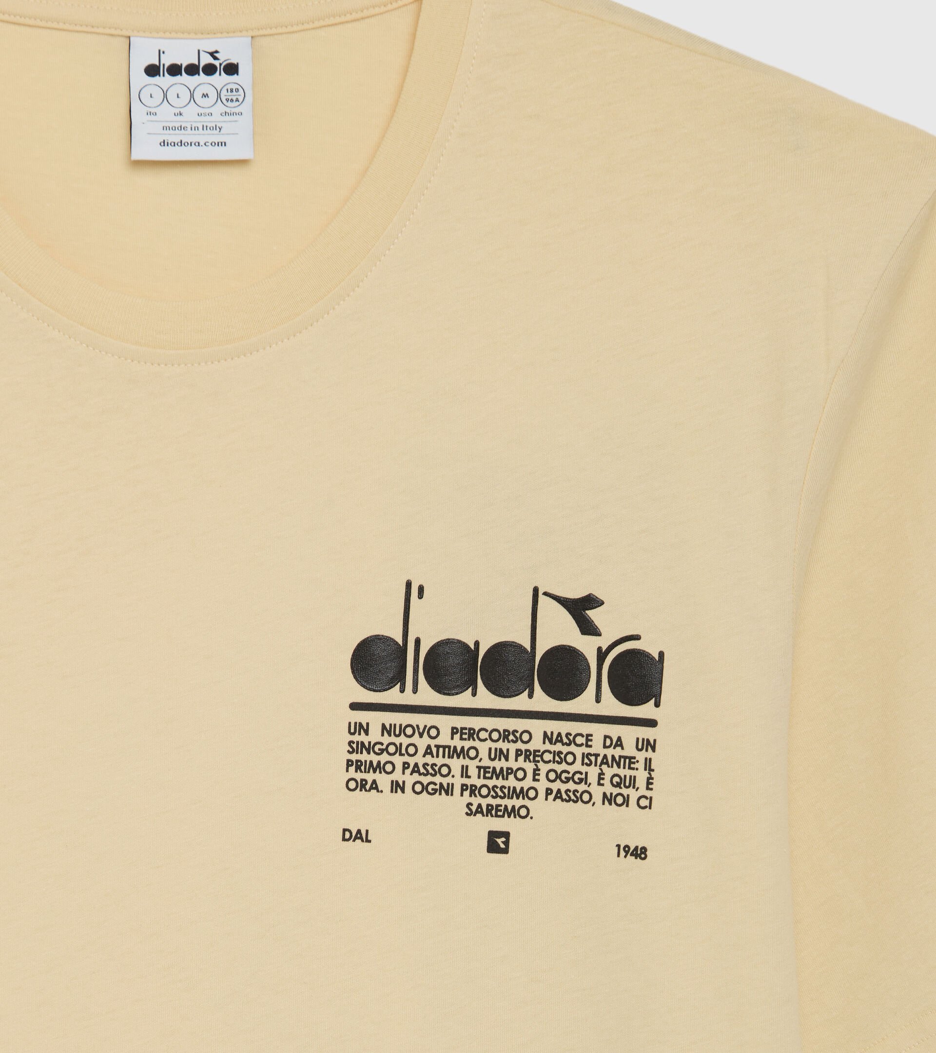 Cotton T-shirt - Unisex T-SHIRT SS MANIFESTO NAVAJO BEIGE - Diadora
