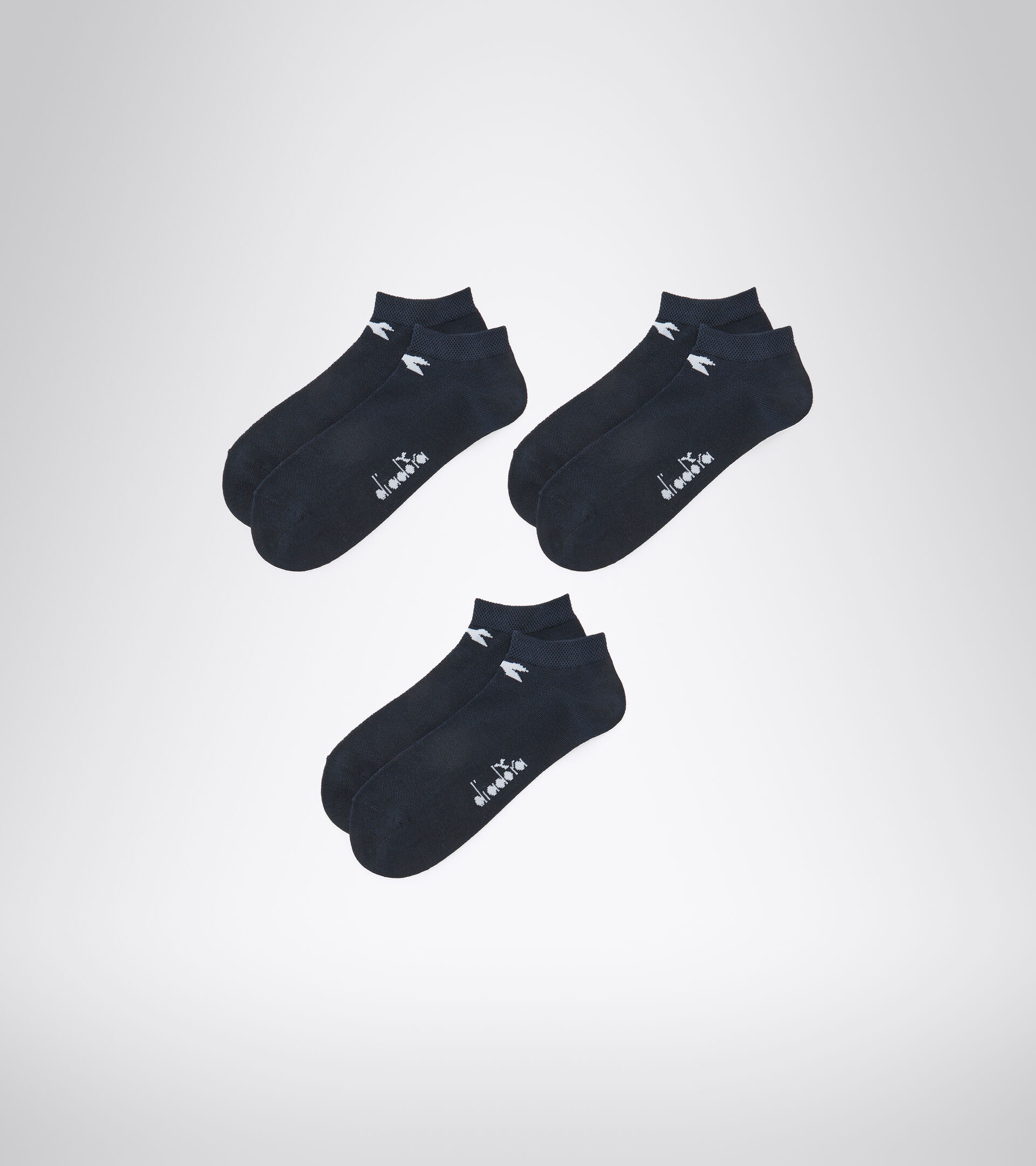 Pack calzini alla caviglia - Unisex  U.QUARTER MULTI SOCKS 3-PACK BLU - Diadora