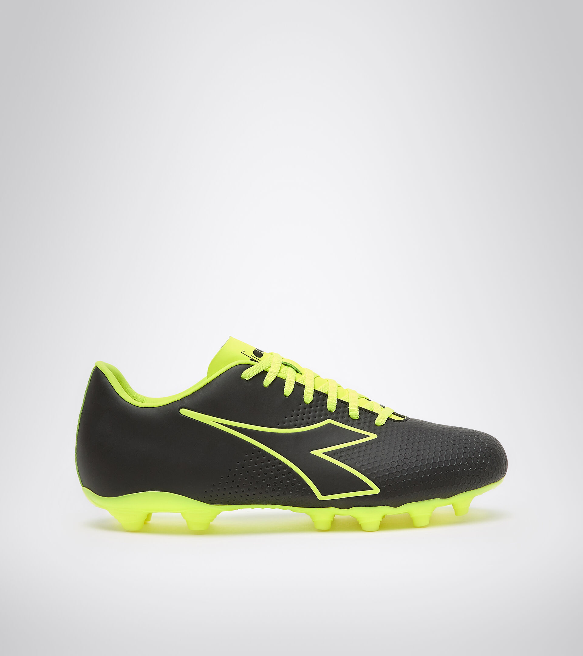 Firm ground football boots PICHICHI 4 MG14 BLACK/FLUO YELLOW DIADORA - Diadora