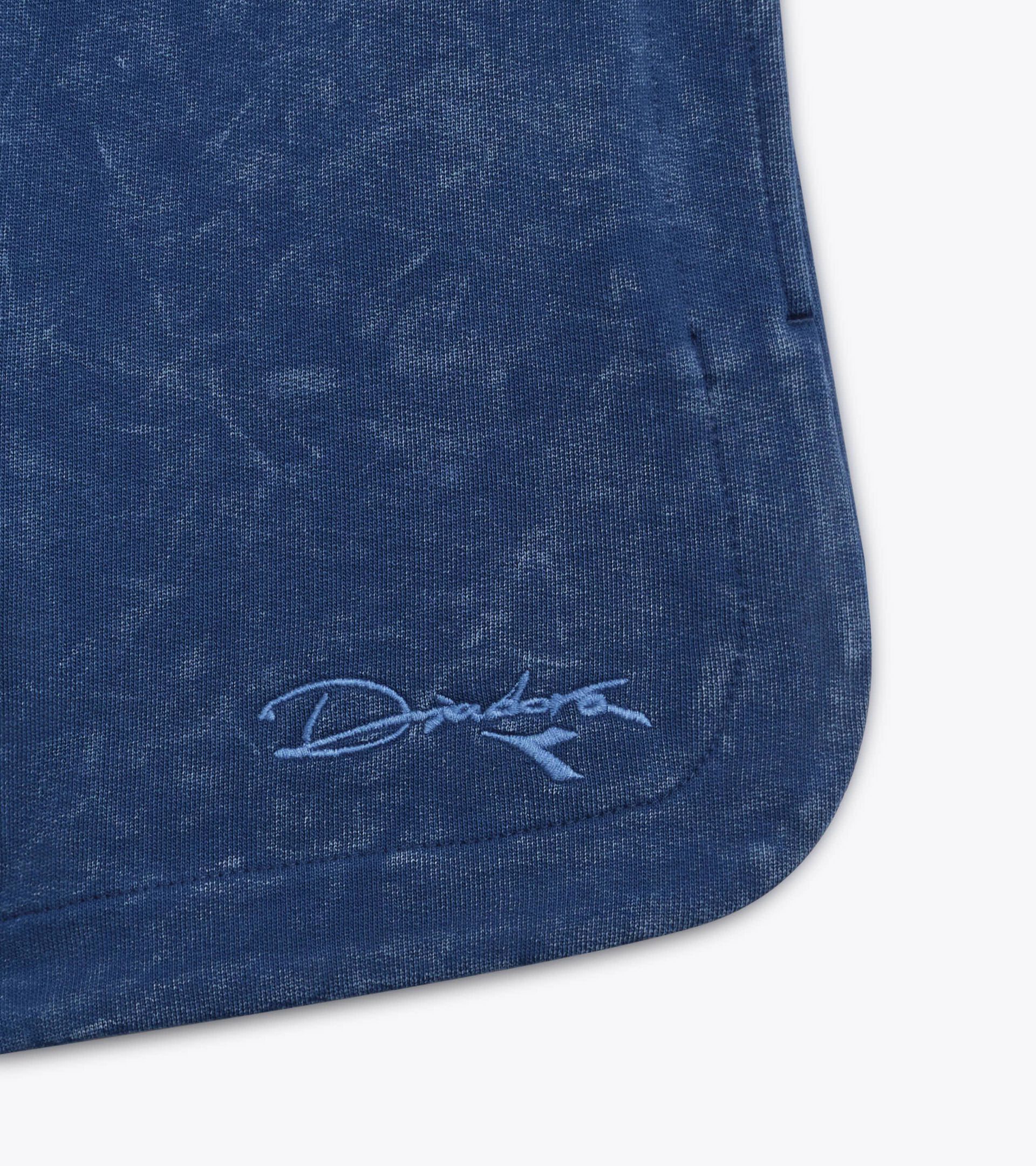 Retro-inspired Cotton Shorts - Women&rsquo;s L. SHORTS AVENUE LAB NAVY PEONY - Diadora