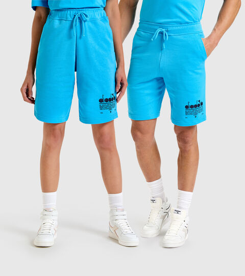 Cotton shorts - Unisex BERMUDA MANIFESTO SKY BLUE INTENSE - Diadora