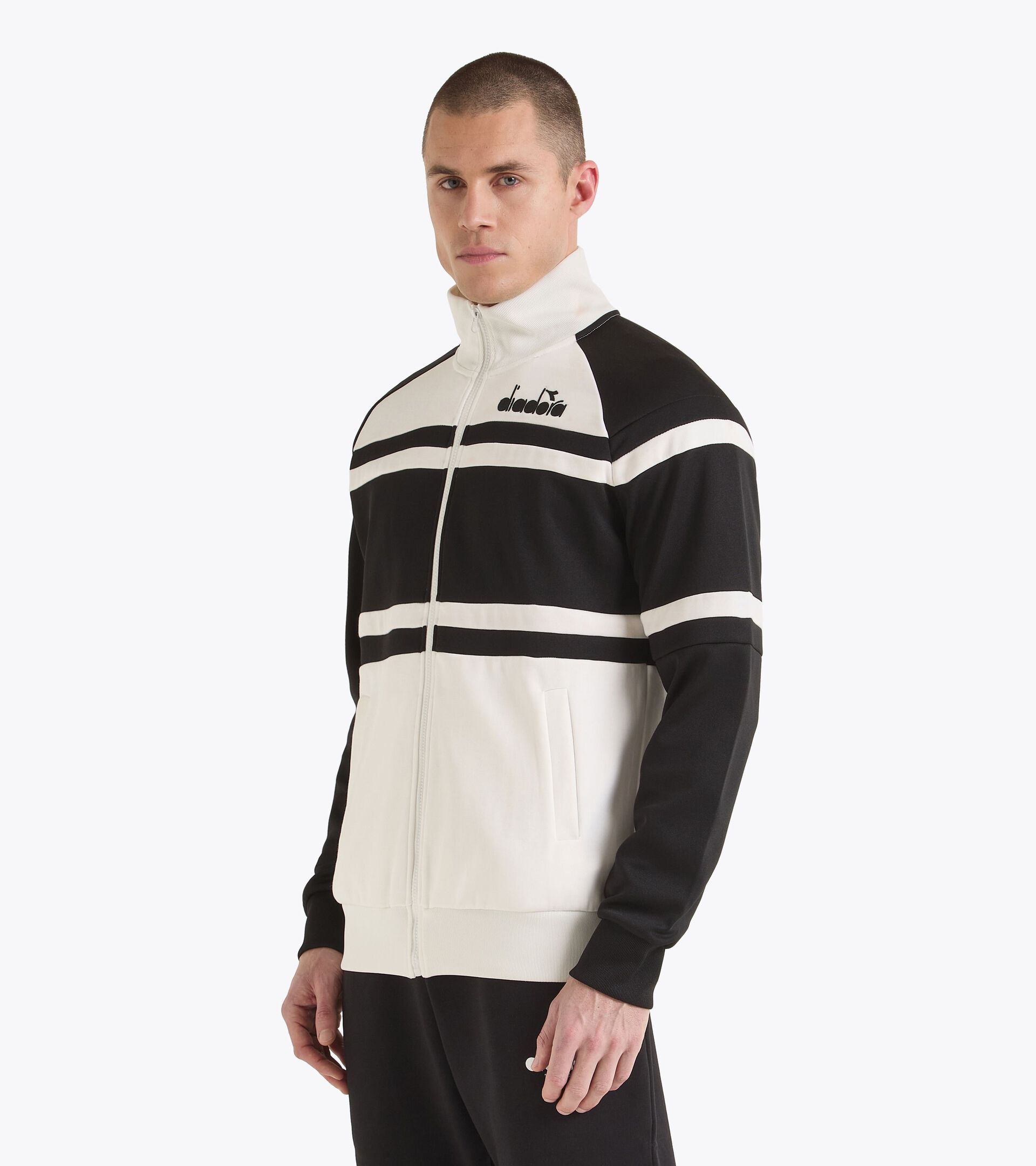 80s-inspired sports jacket - All-gender JACKET 80S OPTICAL WHITE - Diadora