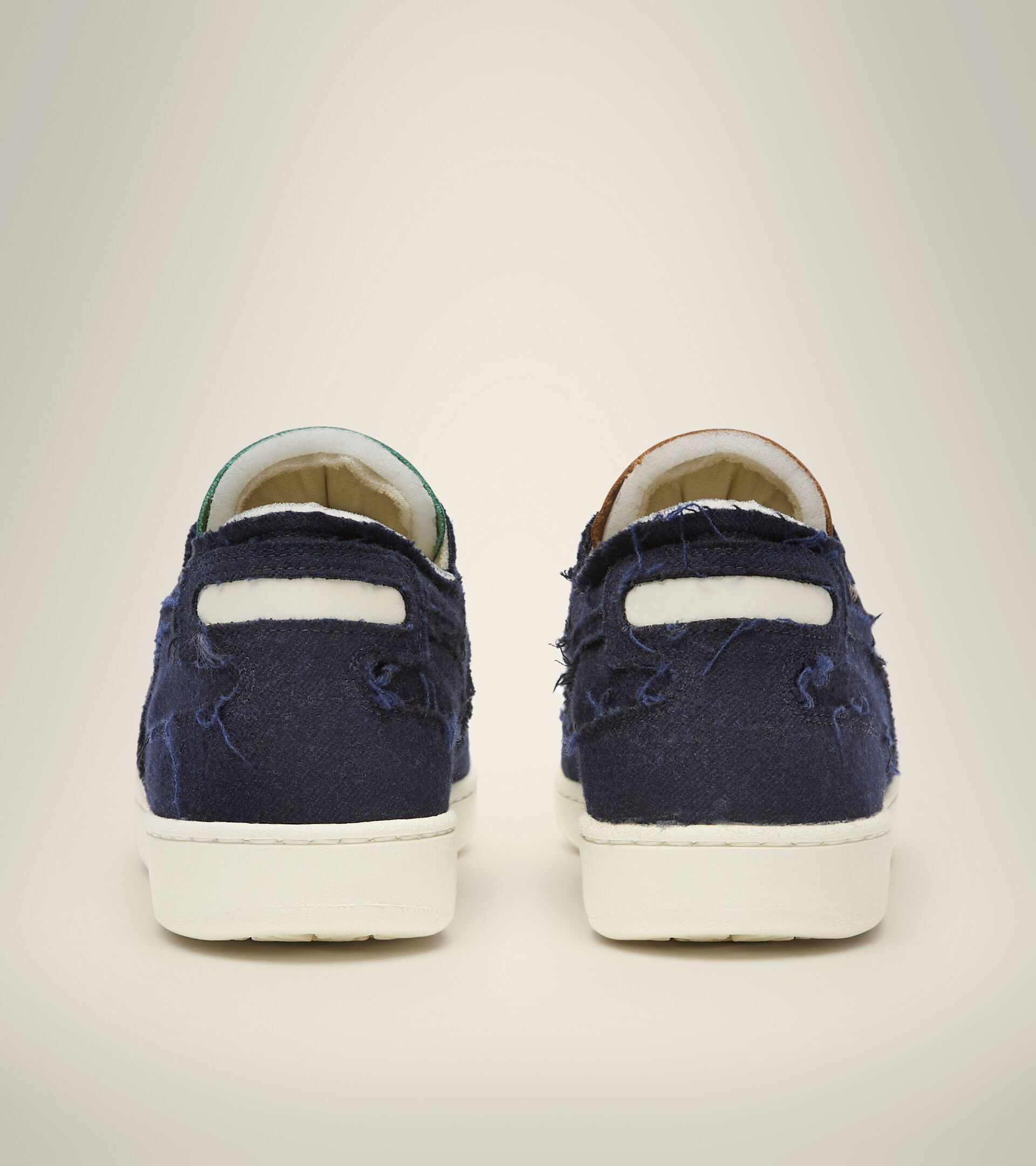 Scarpa Heritage Made in Italy - Unisex MI BASKET ROW CUT ITA VALDILANA BLU EBANO - Diadora