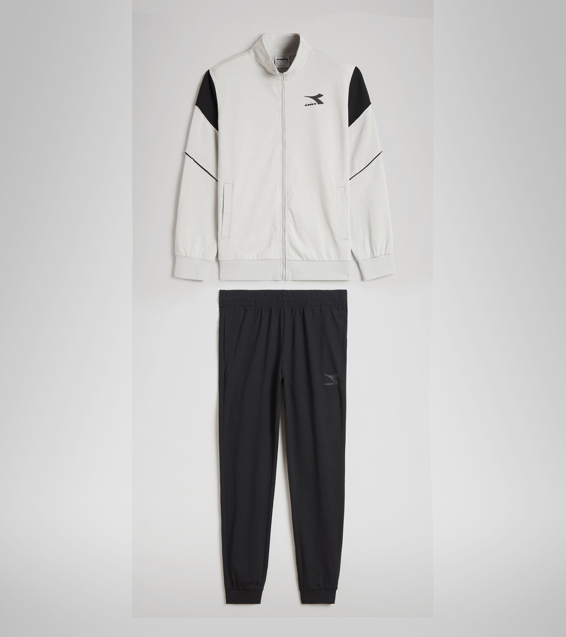 Tuta in jersey di cotone - Uomo TRACKSUIT FZ CORE GRIGIO ROCCIA - Diadora