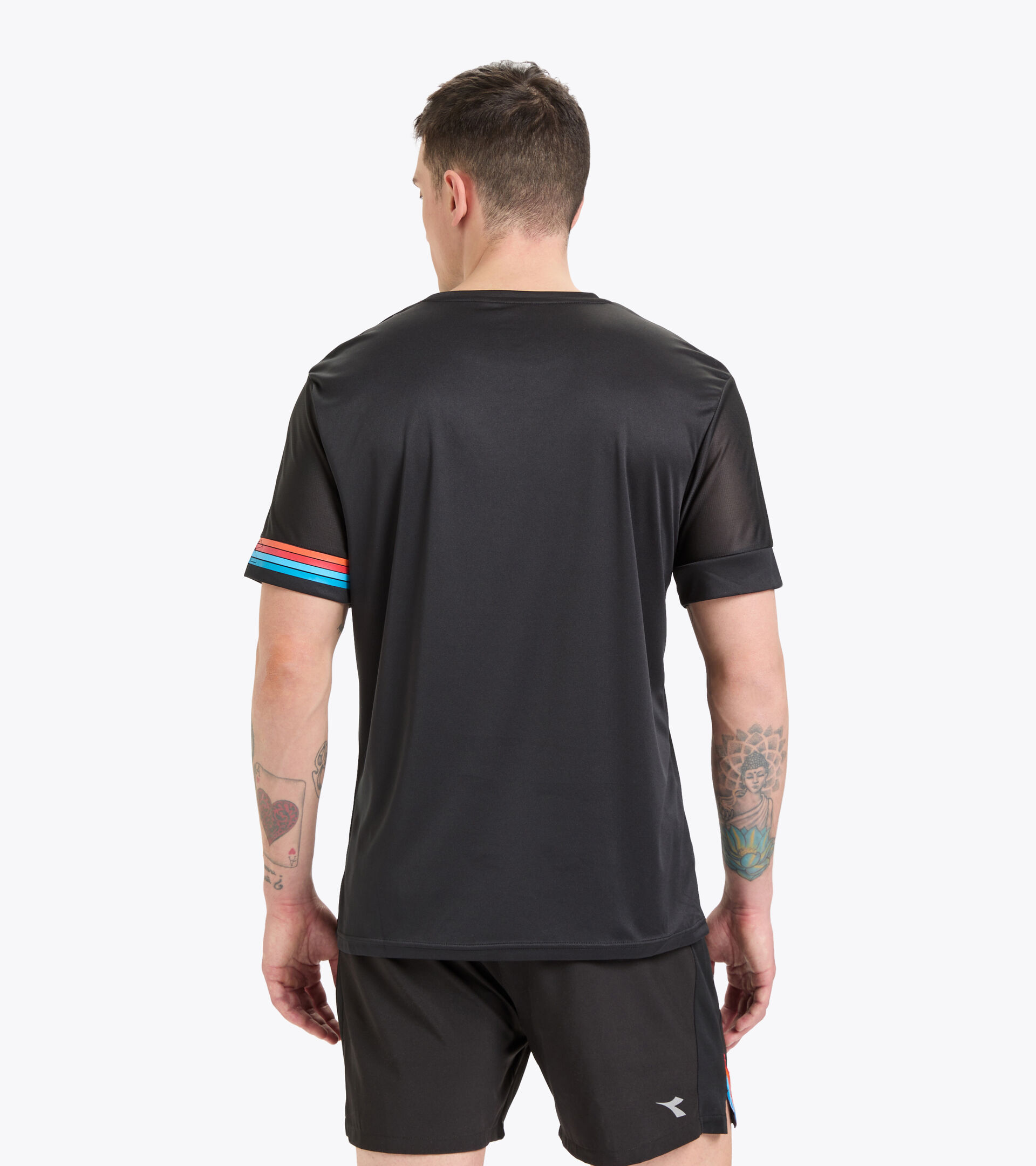 Lauf-T-Shirt mit kurzem Arm - Herren SS CORE TEE SCHWARZ - Diadora