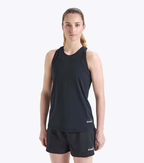 Tanktop zum Laufen - Damen L. SUPER LIGHT TANK BE ONE SCHWARZ - Diadora