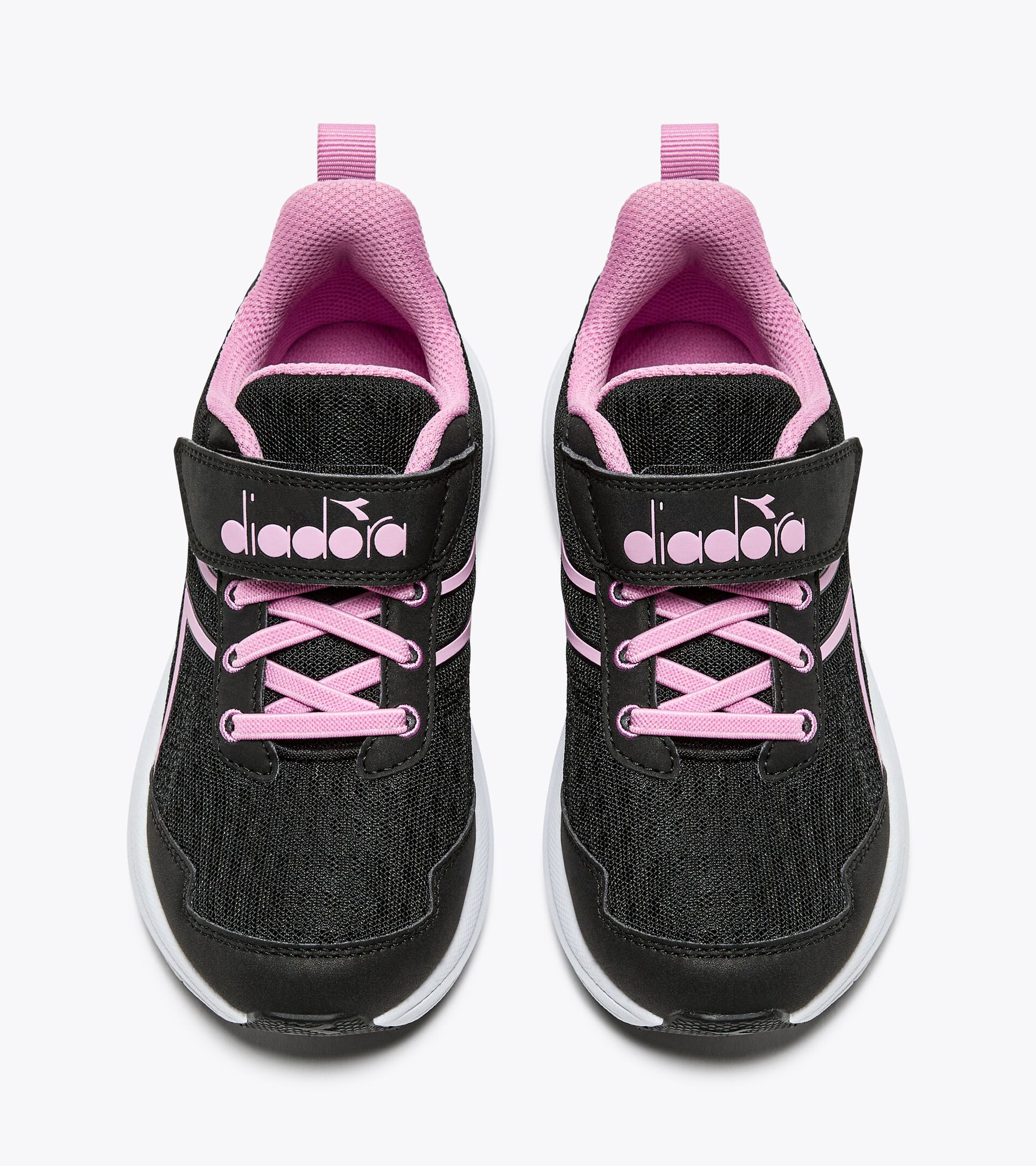 Running shoe - Double lacing system - Junior
 SNIPE 2 JR BLACK/LILAC CHIFFON - Diadora