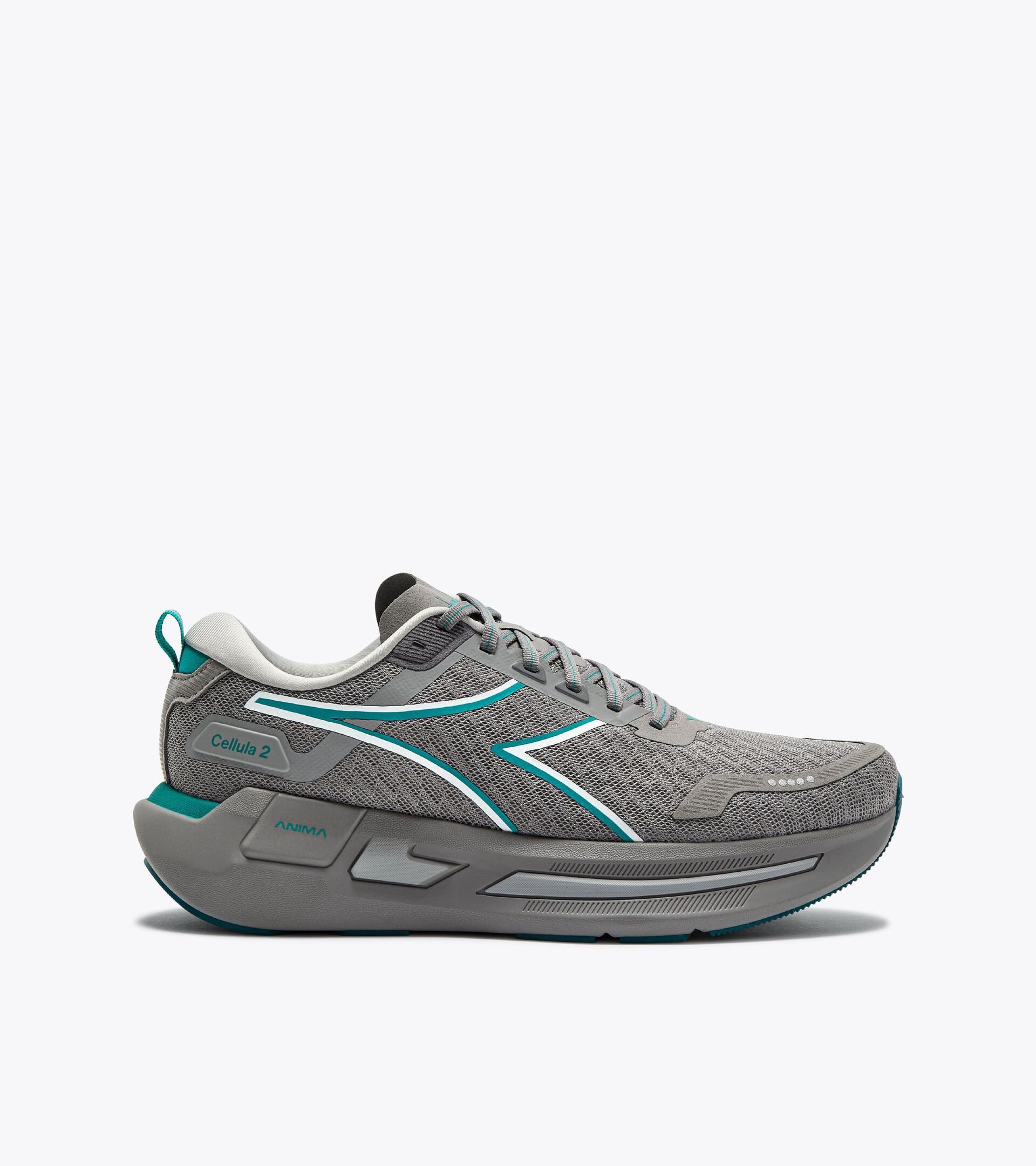 Neutral running shoe - Comfort and stability - Men&rsquo;s CELLULA 2 CHISELED STONE /STEEL GRAY - Diadora