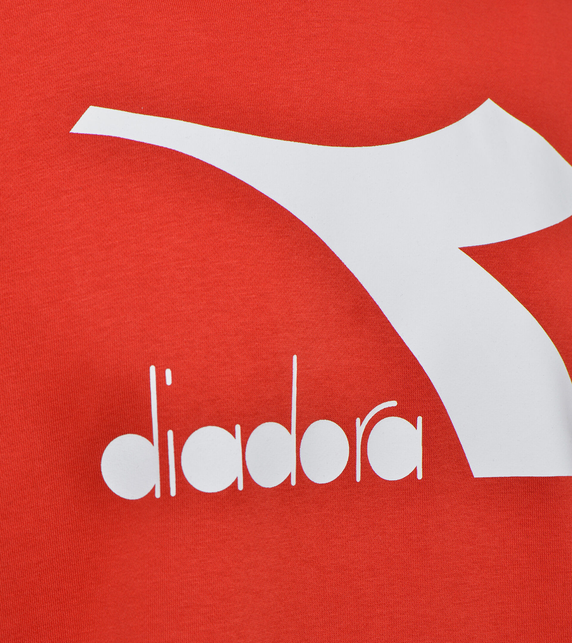 Apparel Sport UOMO HOODIE BIG LOGO ROSSO LAVA FUSA Diadora