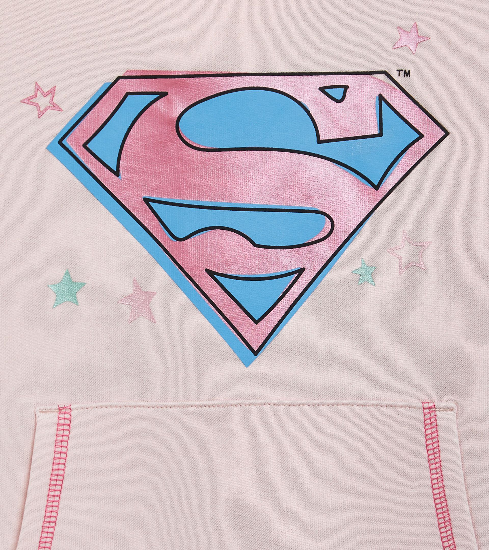 Felpa con cappuccio supereroi - Bambini e bambine  JU.HOODIE SUPERHEROES ROSA DI BOSCO - Diadora