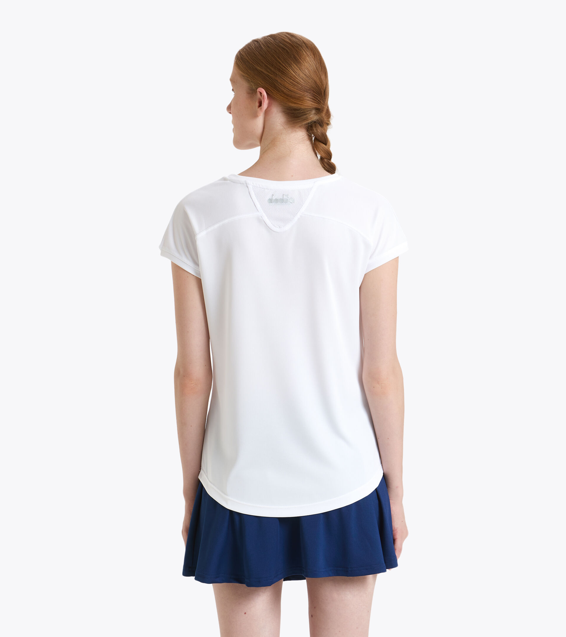 Tennis-T-Shirt - Damen L. T-SHIRT TEAM STRAHLEND WEISSE - Diadora