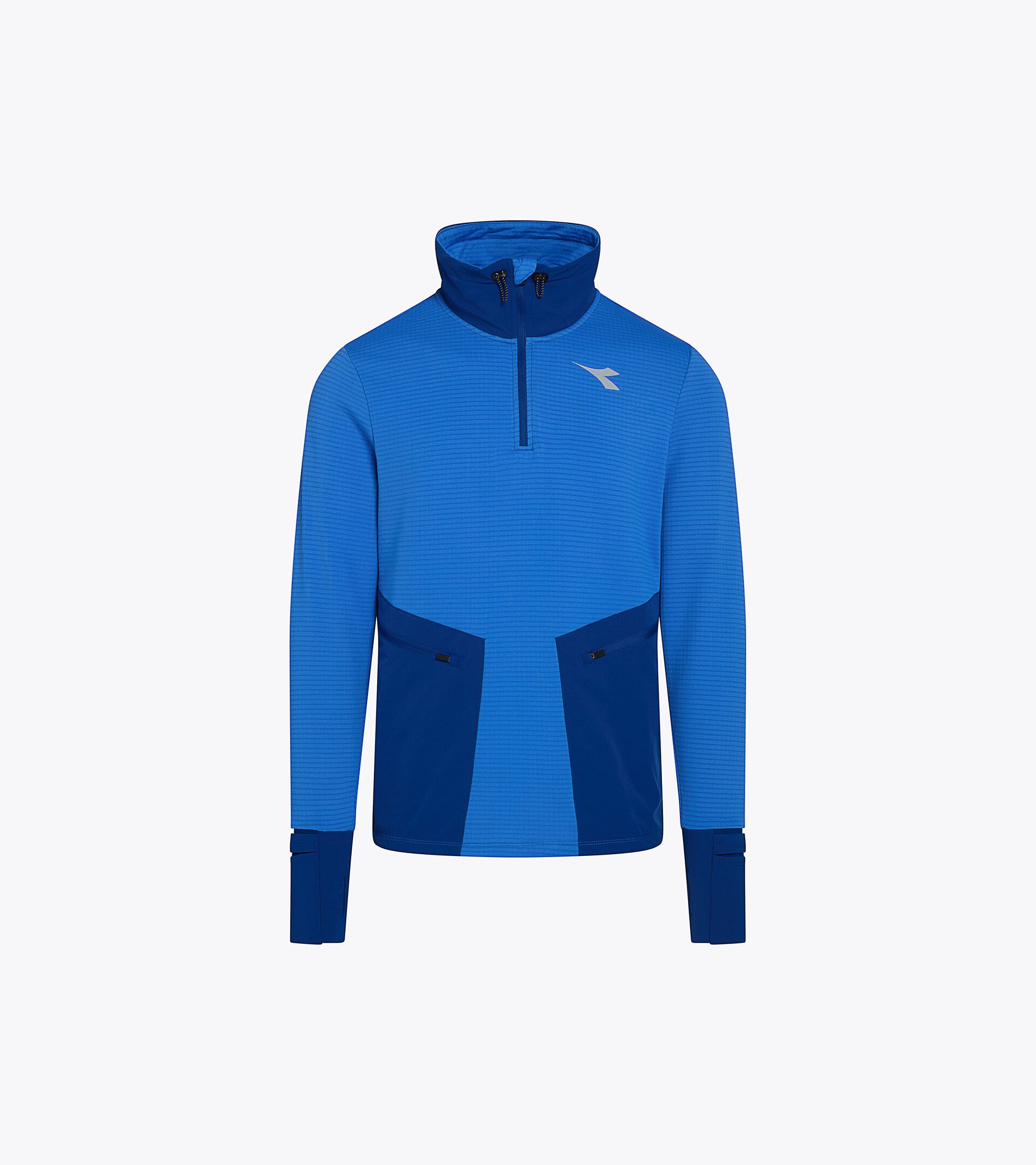 Thermoregulating Fleece with FIBRAZERO Yarns - Running Winter Protection - Men&rsquo;s WARM UP WINTER FIBRAZERO SKY-BLUE FIORDALISO - Diadora