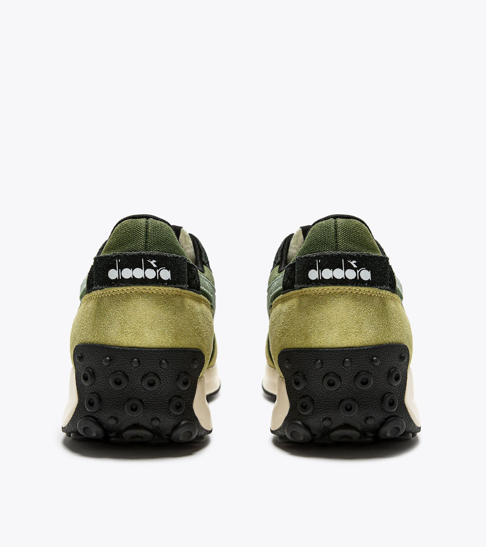 Sneaker sportiva - Gender Neutral RACE SUEDE SW VERDE FOGLIAME/GIALLO CITRUS - Diadora