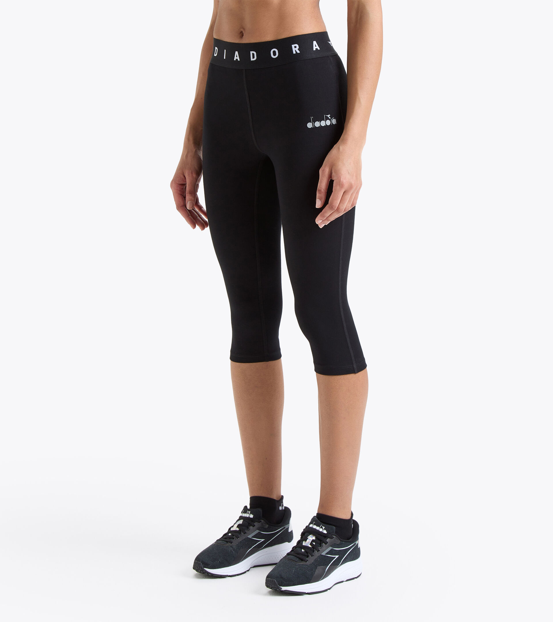 Running leggings - Women  L. 3/4 TIGHTS BE ONE BLACK - Diadora