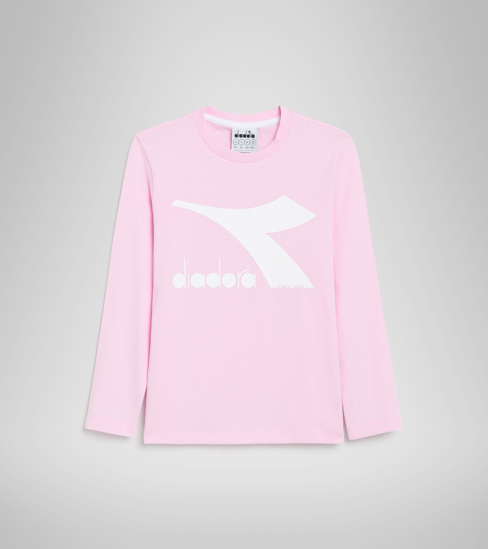 Sports T-shirt - Kids JU.T-SHIRT LS CHROMIA PINK LADY - Diadora