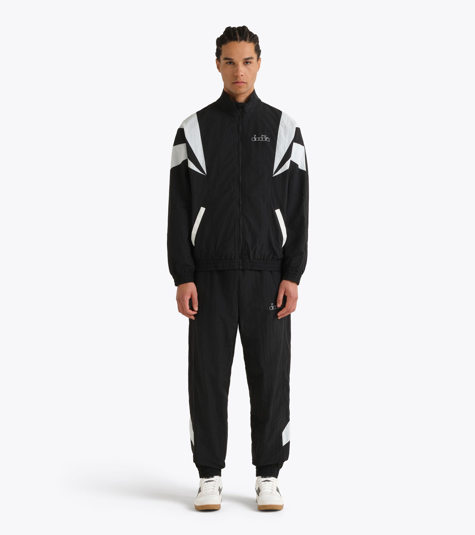 Ch&aacute;ndal de ripstop - Para todos los g&eacute;neros
 TRACKSUIT LOGO EXC. I NEGRO - Diadora