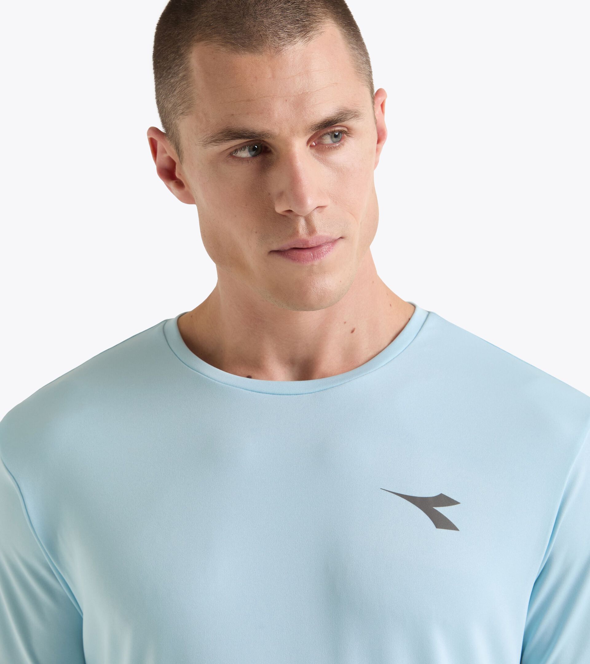 Sports t-shirt - Men SS T-SHIRT RUN CORYDALIS BLUE - Diadora